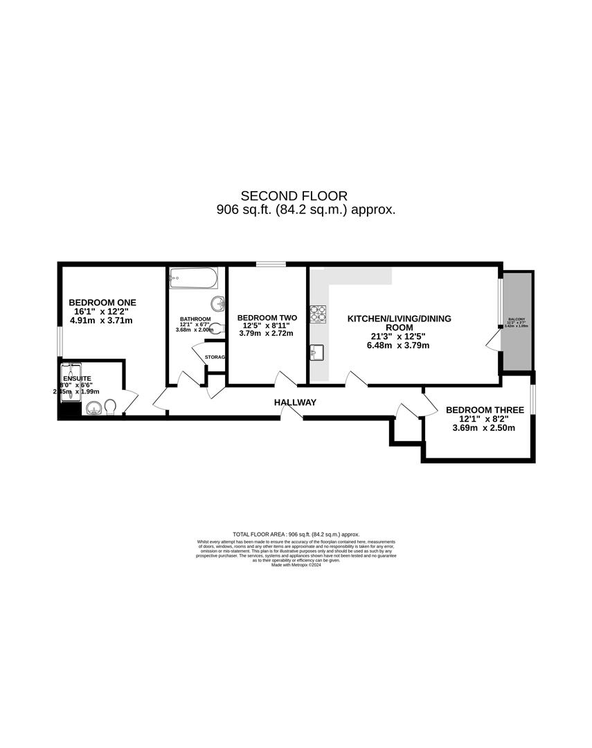 Flat 24, 2, Silver Street, Reading floorplan