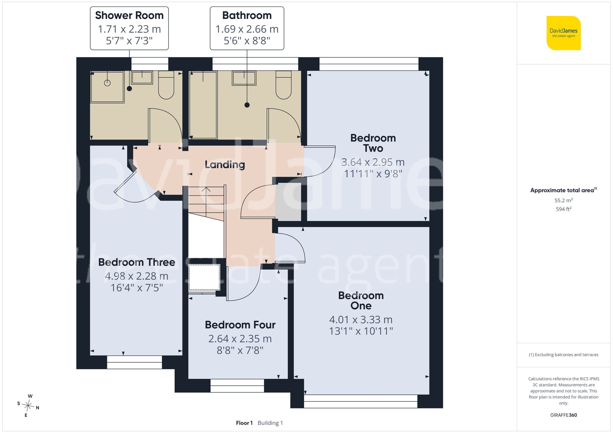 4 Cardington Close, Nottingham floorplan