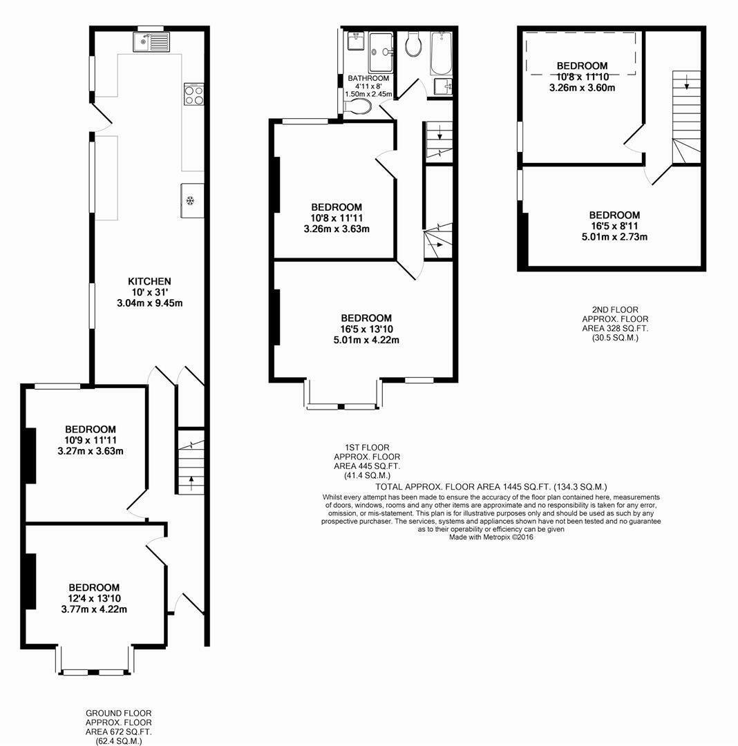 Derby Grove, Nottingham, Nottinghamshire NG7 floorplan