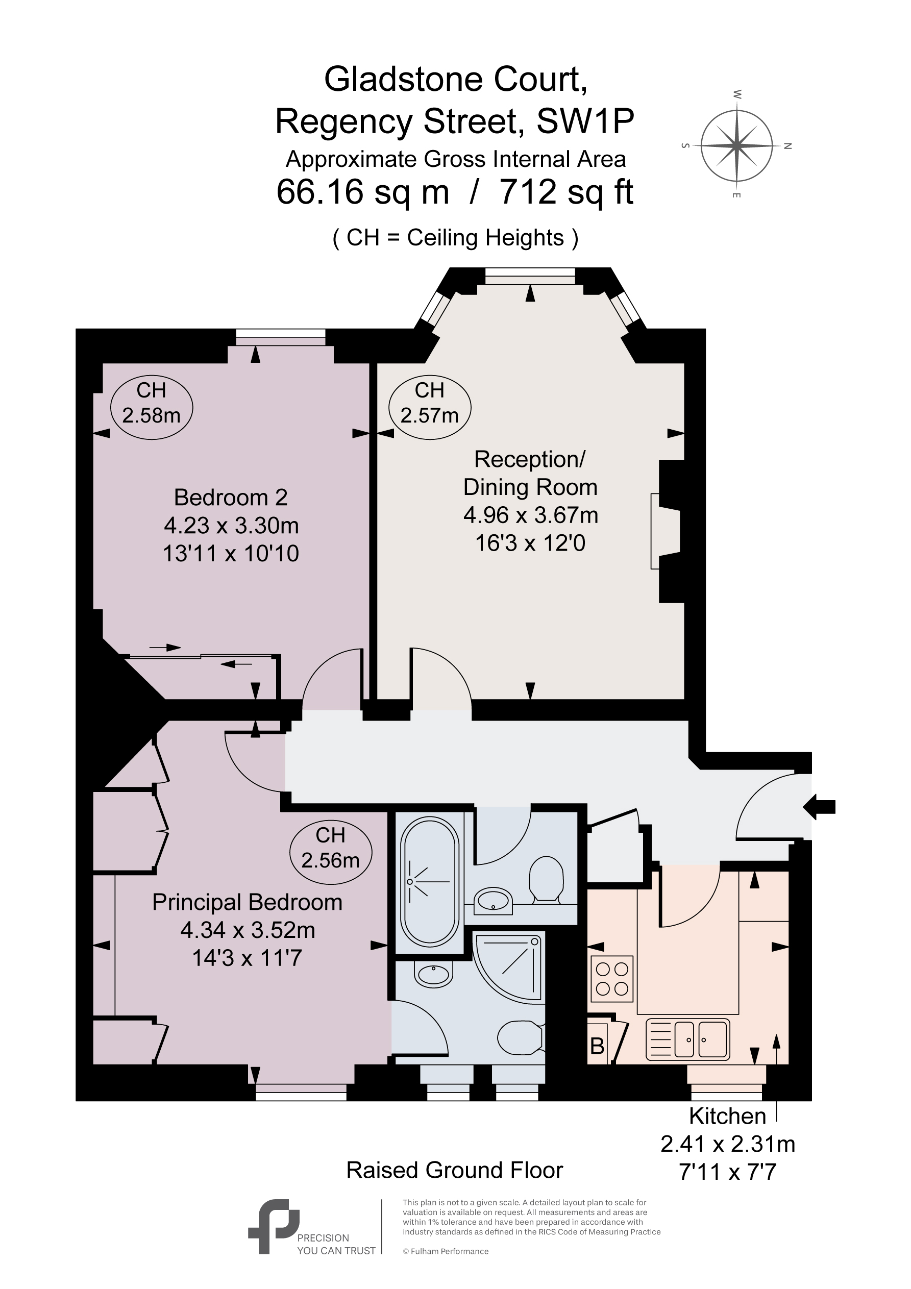 Flat 26,, Gladstone Court, London floorplan