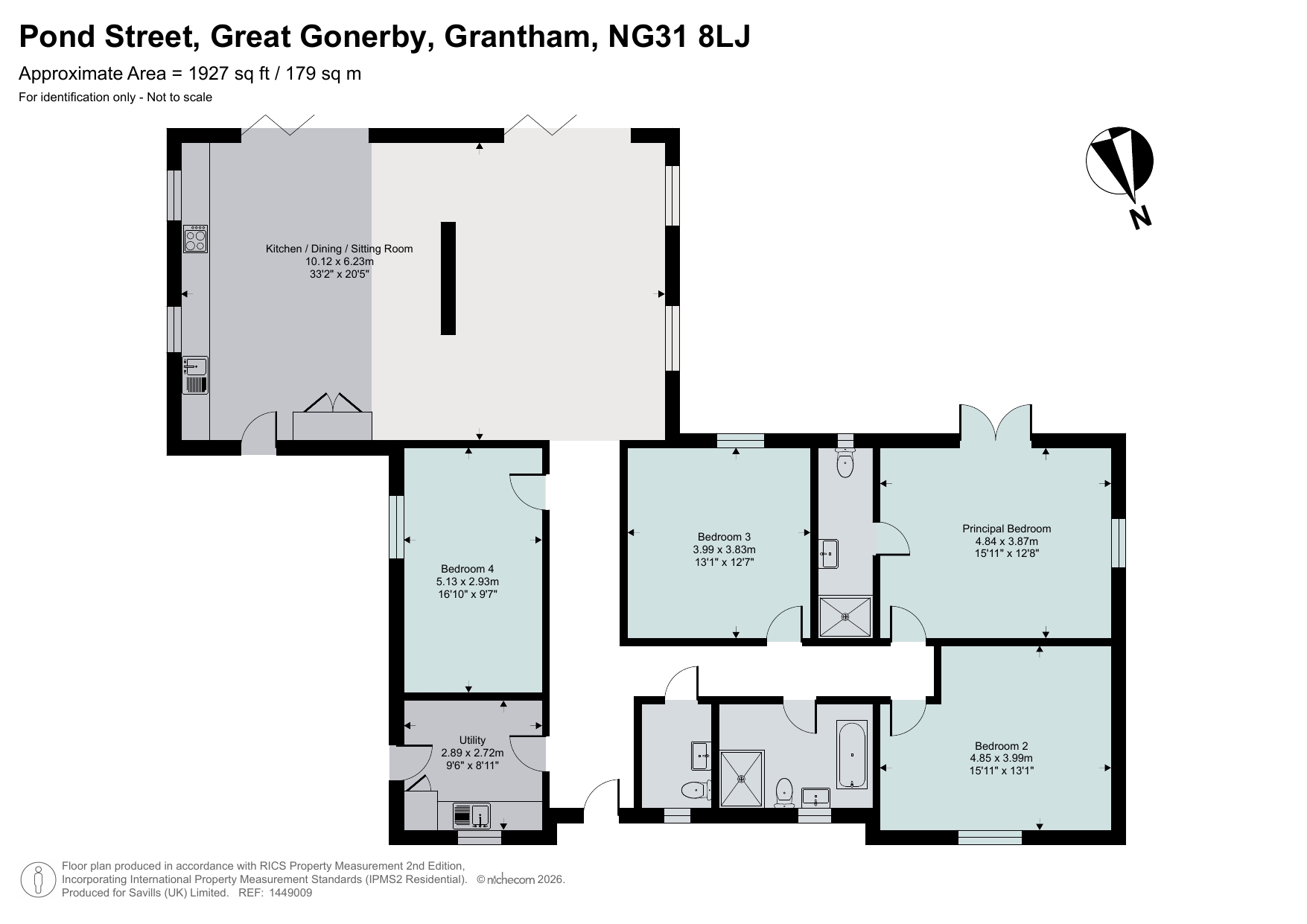 Meadow View, 25B, Pond Street, Grantham floorplan