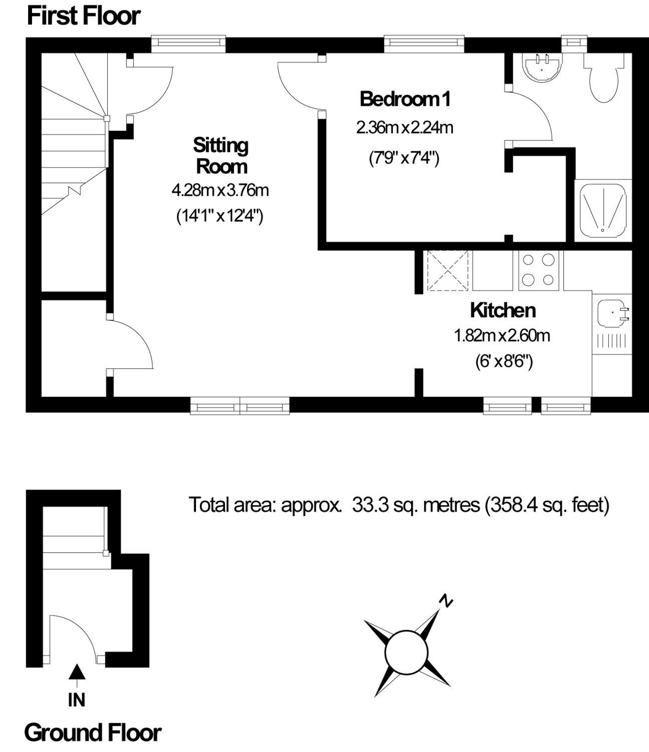 1 Bedrooms Flat to rent in Raglan Road, Knaphill, Woking GU21