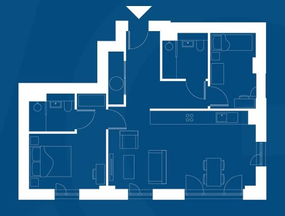 514,, Waterhouse Tower, Manchester floorplan