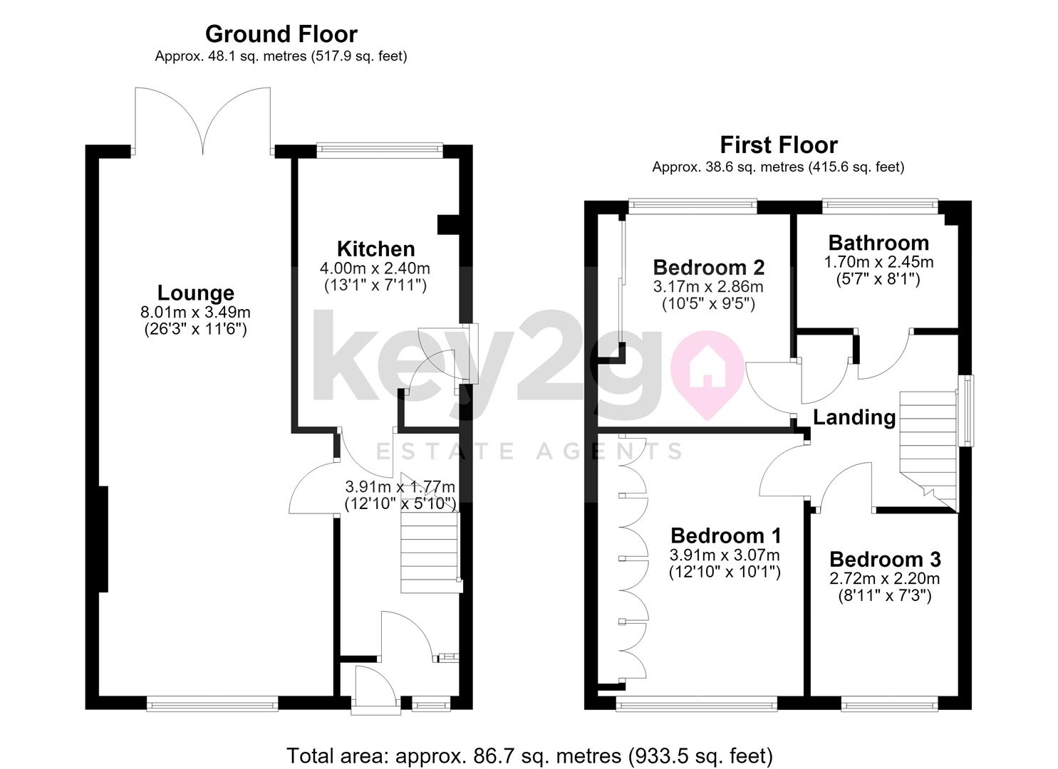 71, Rodger Road, Sheffield floorplan