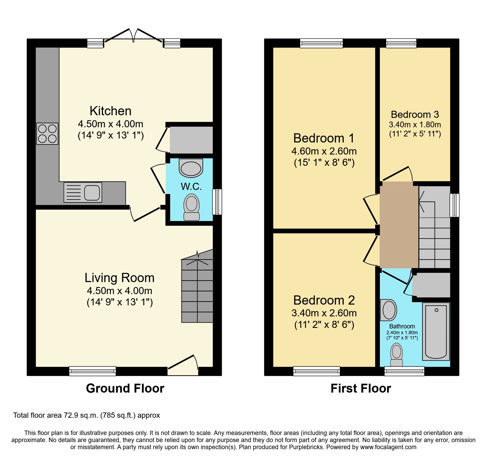 Towler Drive, Colne BB8, 3 bedroom end terrace house for sale