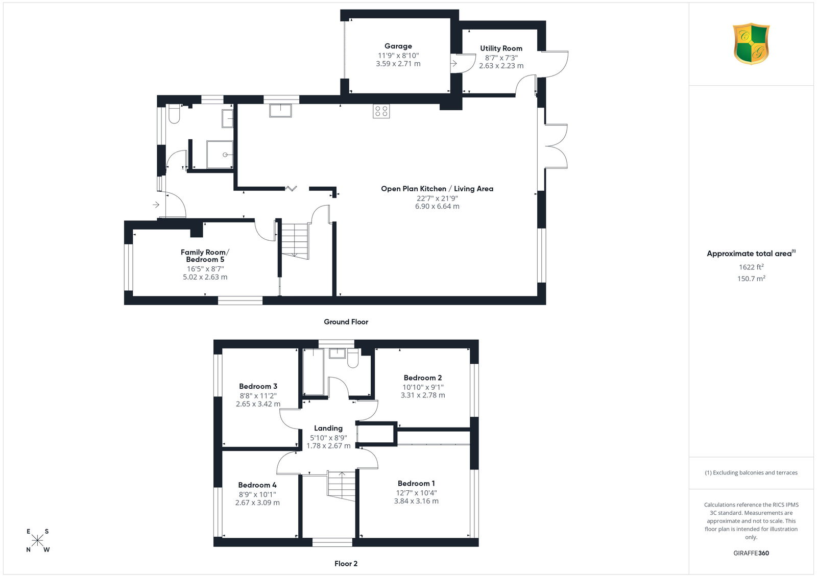 3, Downsview Road, Horsham floorplan