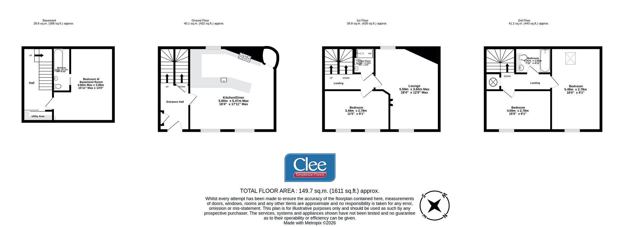 2 Trebarried Court, Llandefalle, Brecon floorplan
