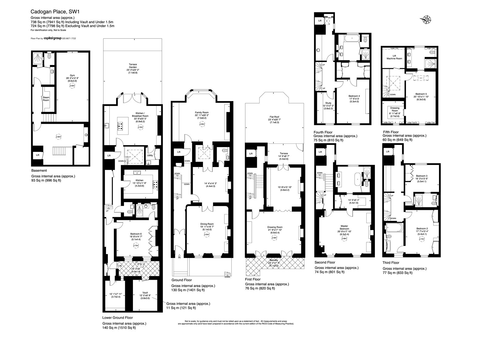 Cadogan Place, Belgravia, London SW1X, 6 bedroom terraced house for ...