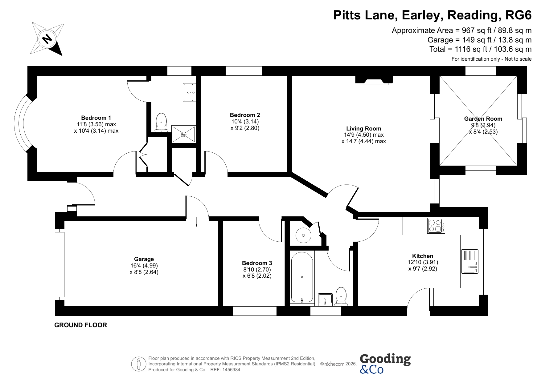 49, Pitts Lane, Reading floorplan