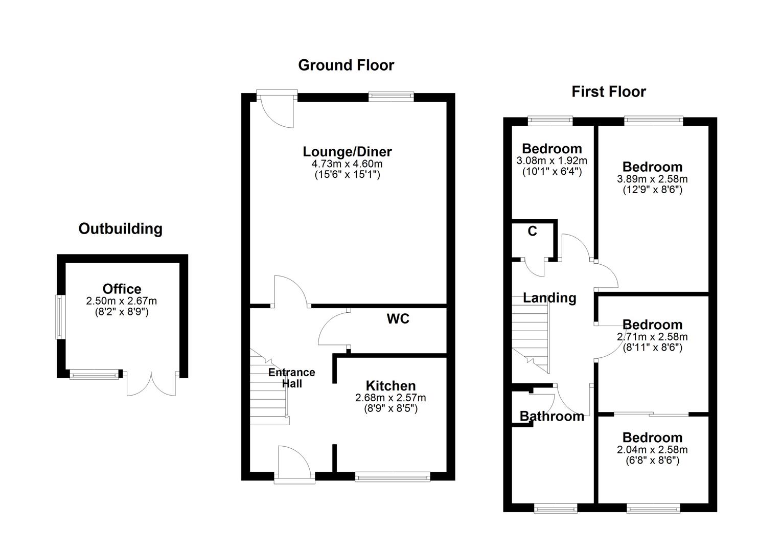 56, Dowsett Drive, Silver End floorplan