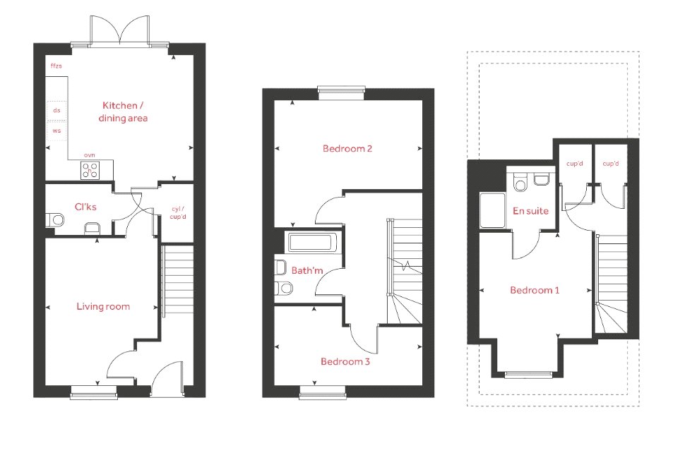 Whitworth Chase - Plot 24 (Tulip), 47, Myrtle Way, Durham floorplan