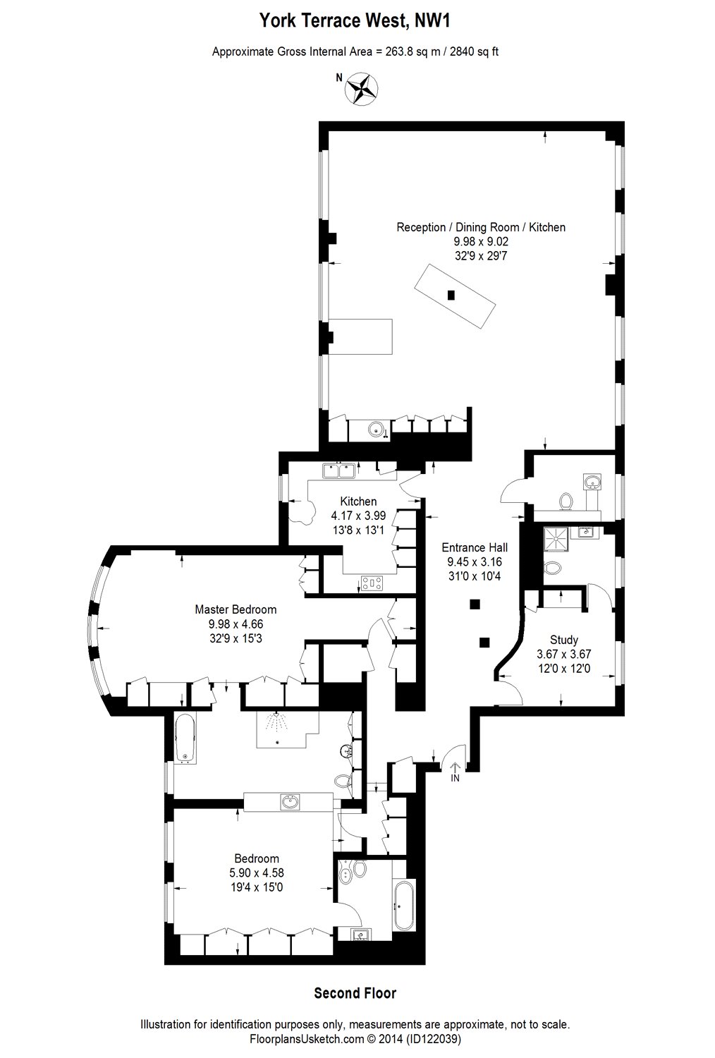 3 Bedrooms Flat for sale in York Terrace West, Regent's Park, London NW1