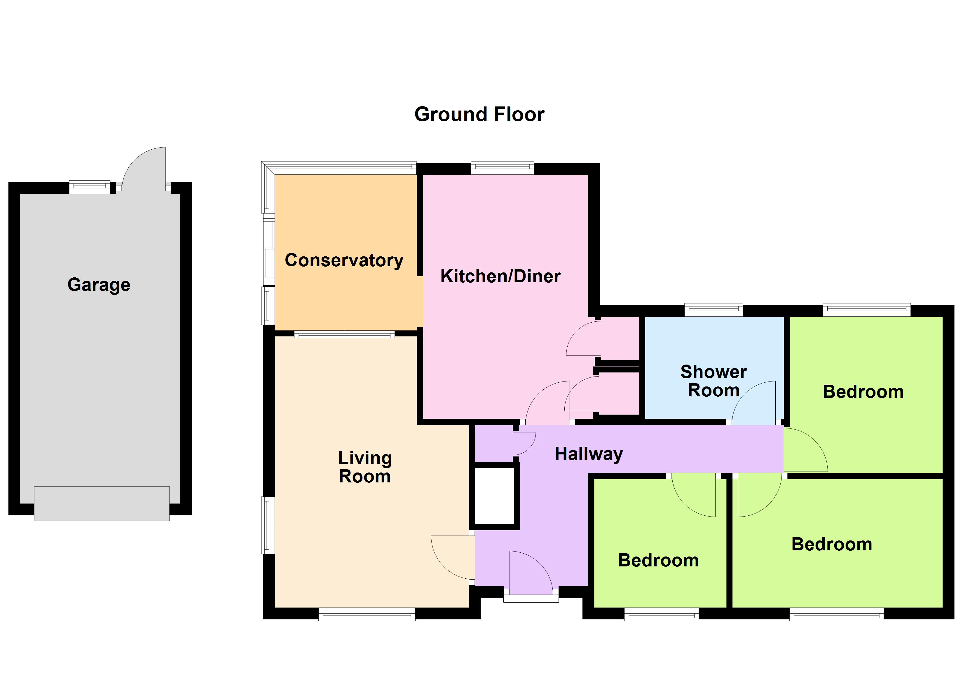 Four Winds,, Whitehill, Kilgetty floorplan