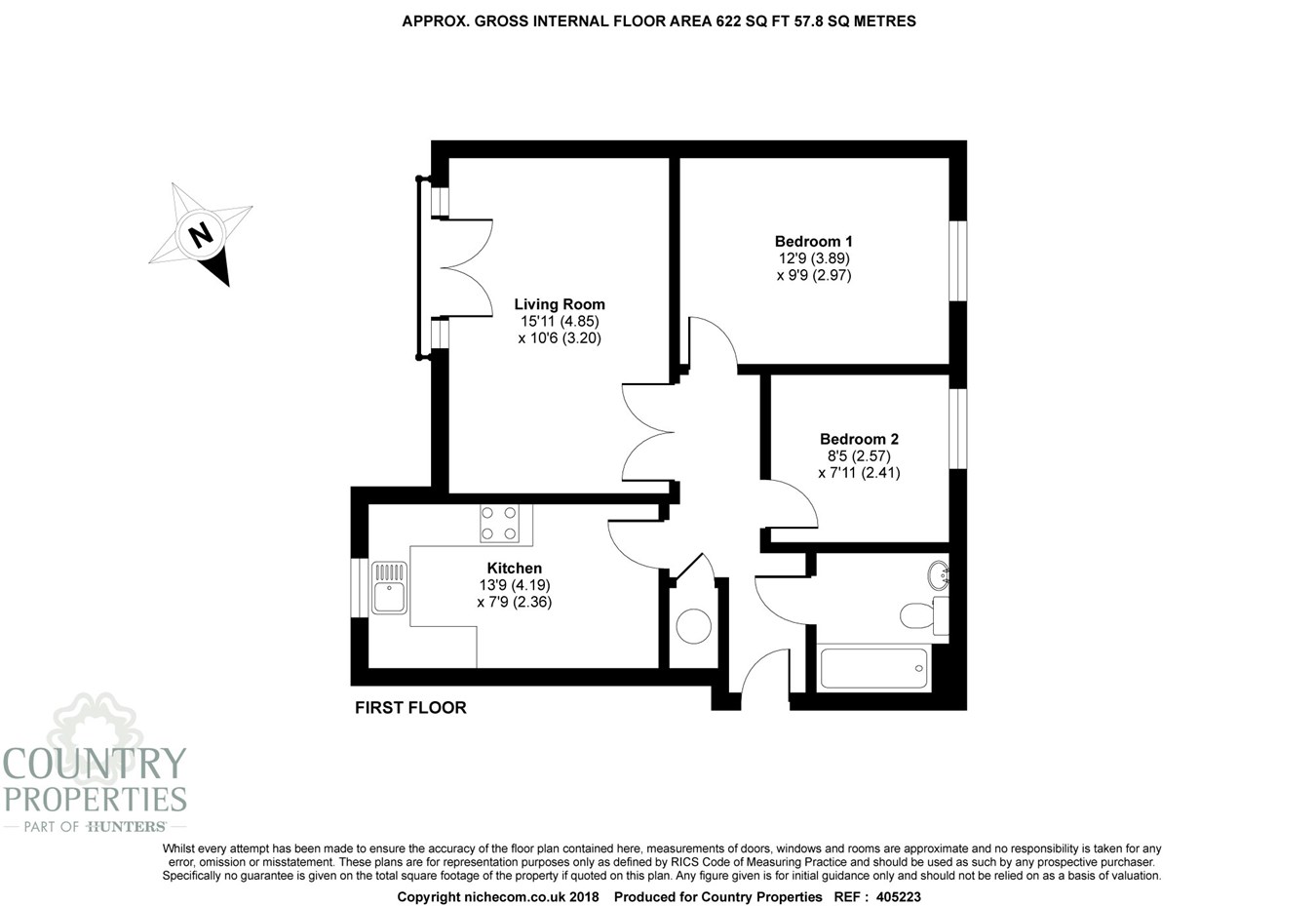 2 Bedrooms Flat for sale in Morello Gardens, Stevenage Road, Hitchin SG4