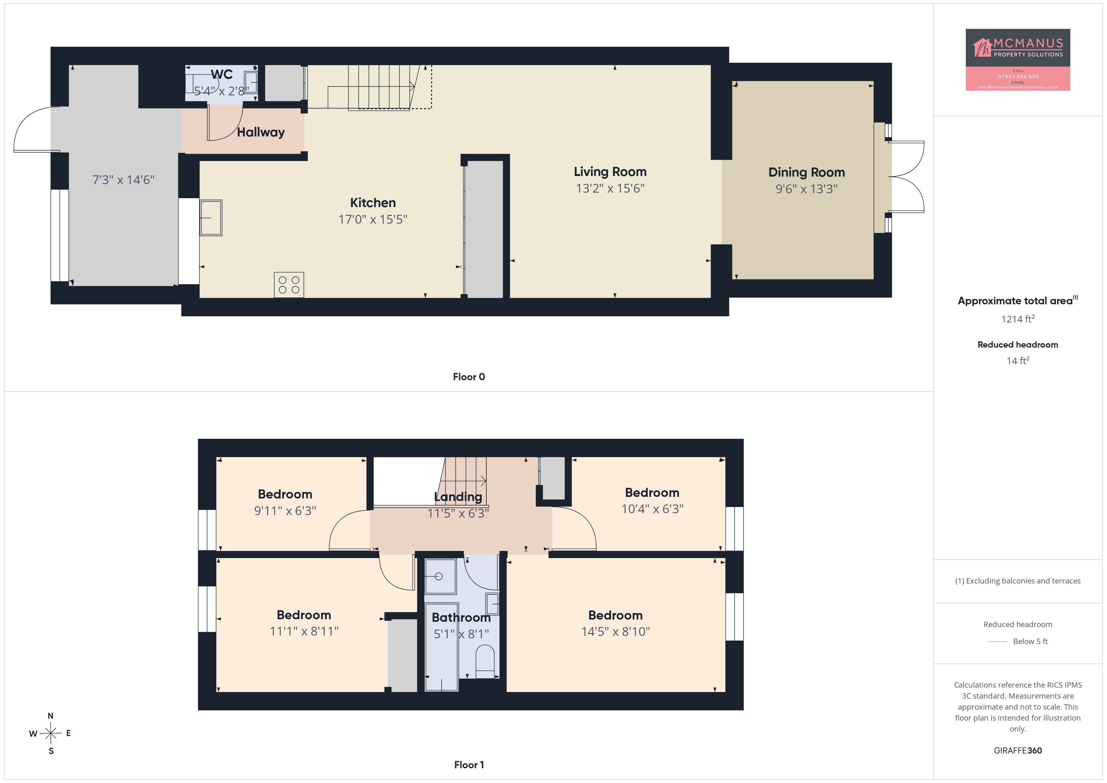 574, Ripon Road, Stevenage floorplan