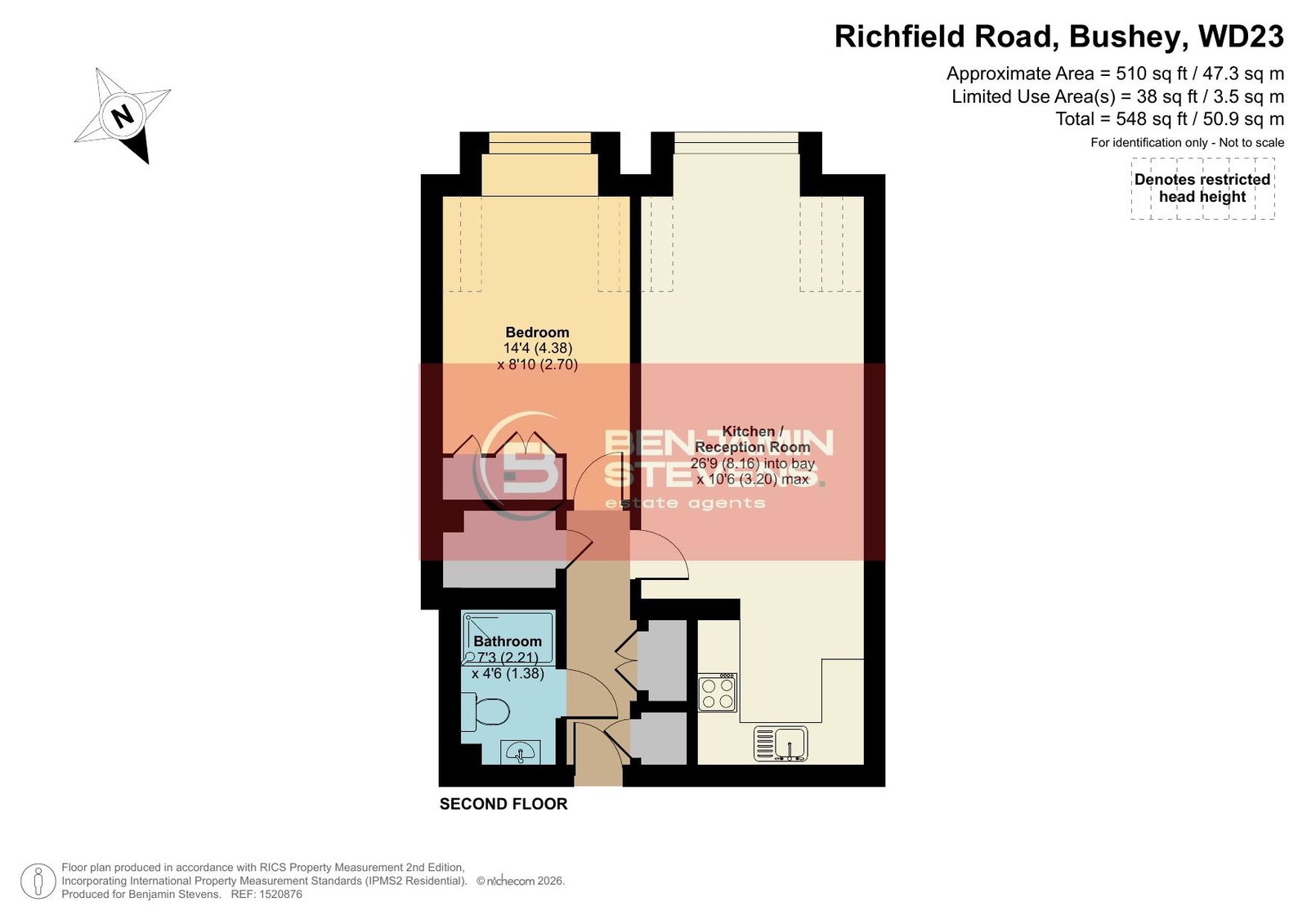 21 Herne Court, Richfield Road, Bushey floorplan