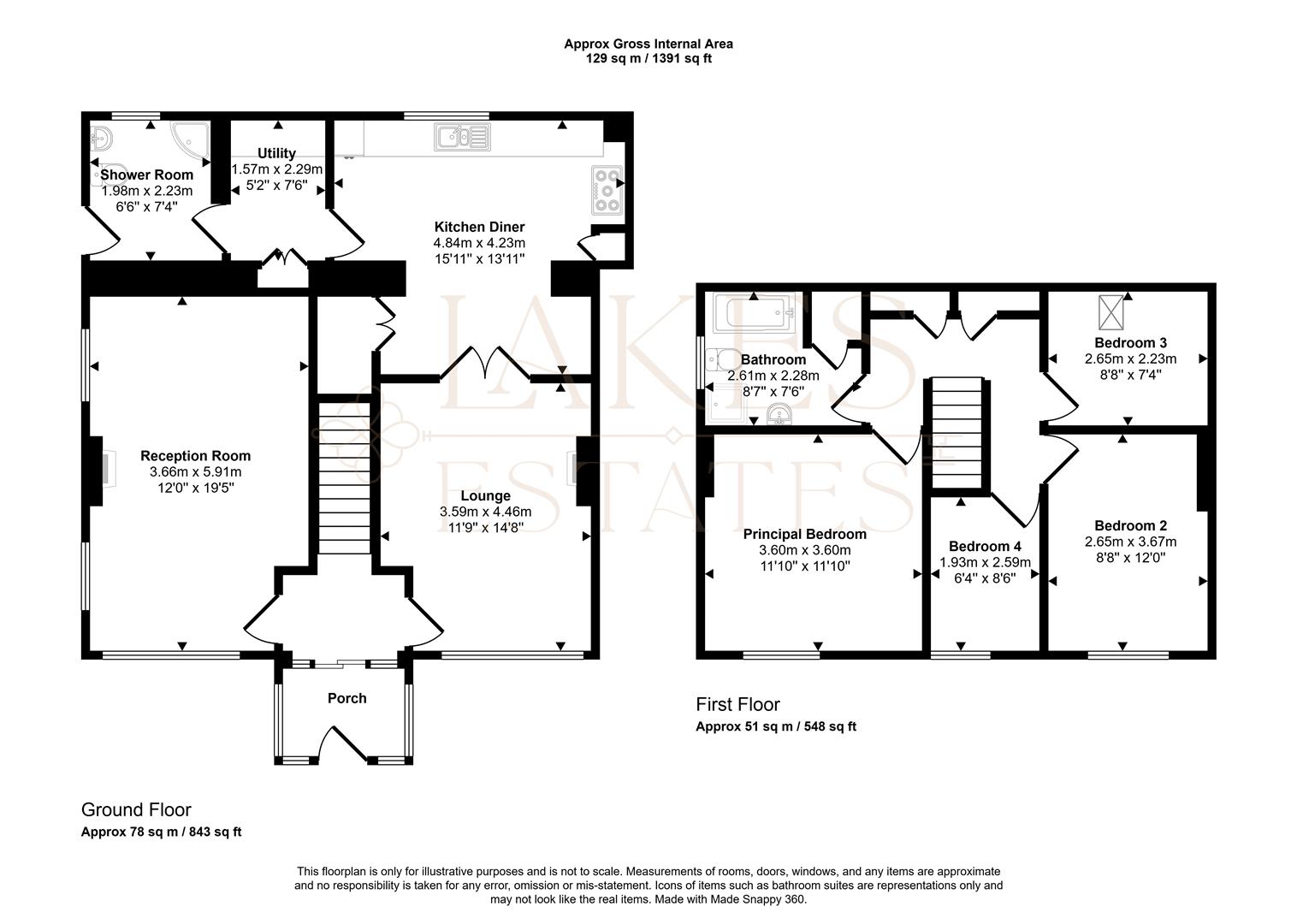 The Old Reading Room, Greenside, Penrith floorplan
