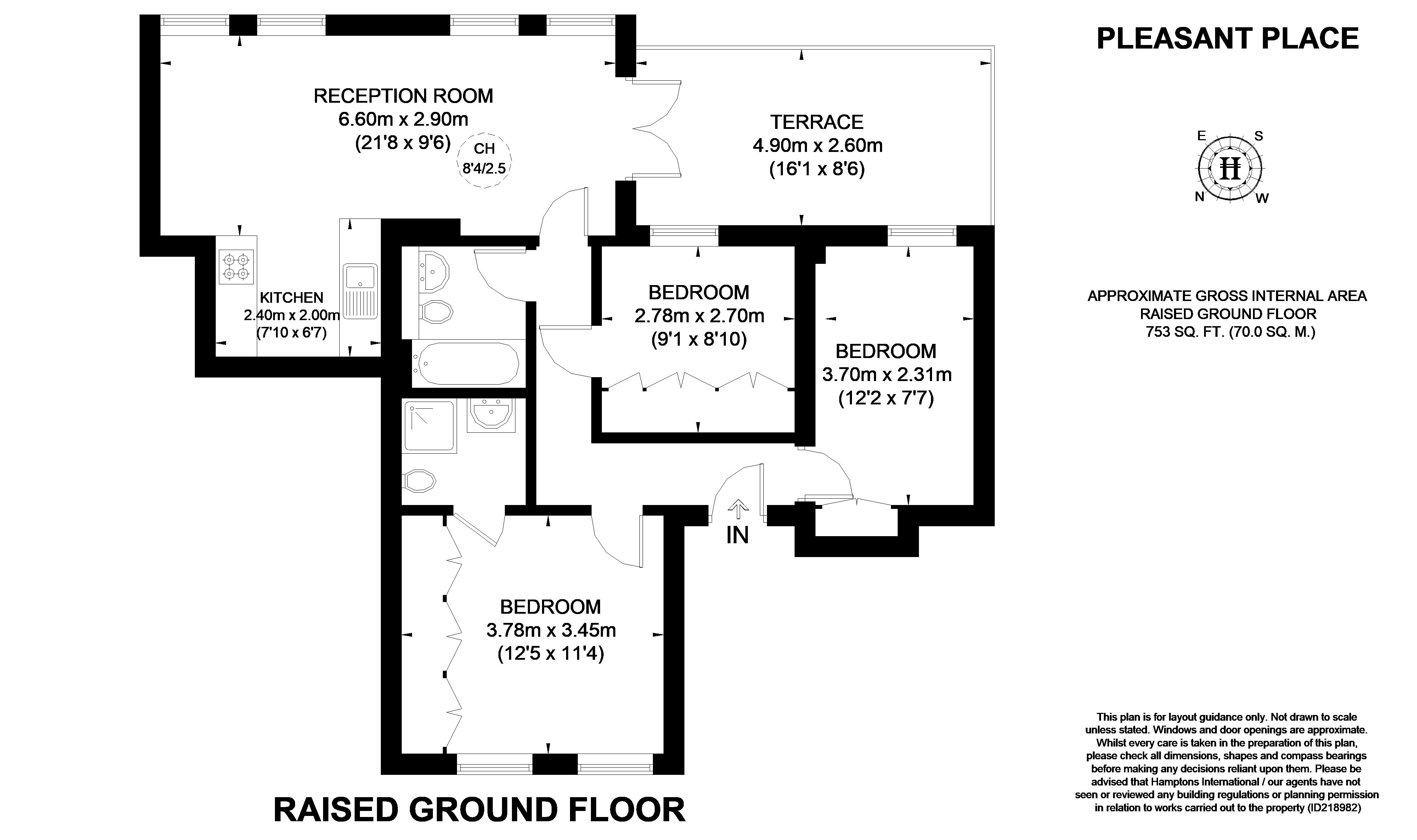 Pleasant Place, London floorplan
