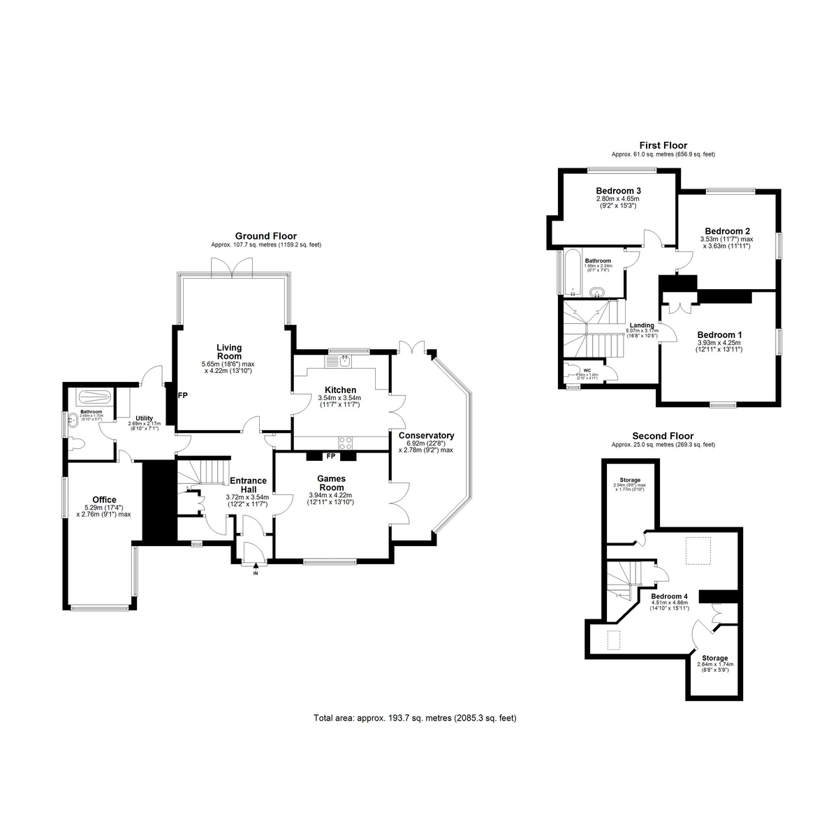 58, Park Mount Drive, Macclesfield floorplan