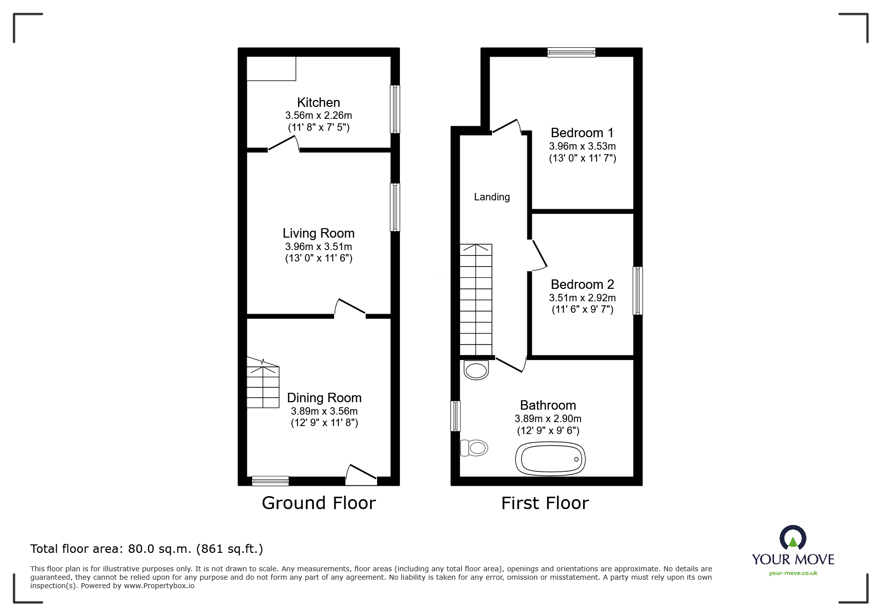 75, Glengate, Leicestershire floorplan