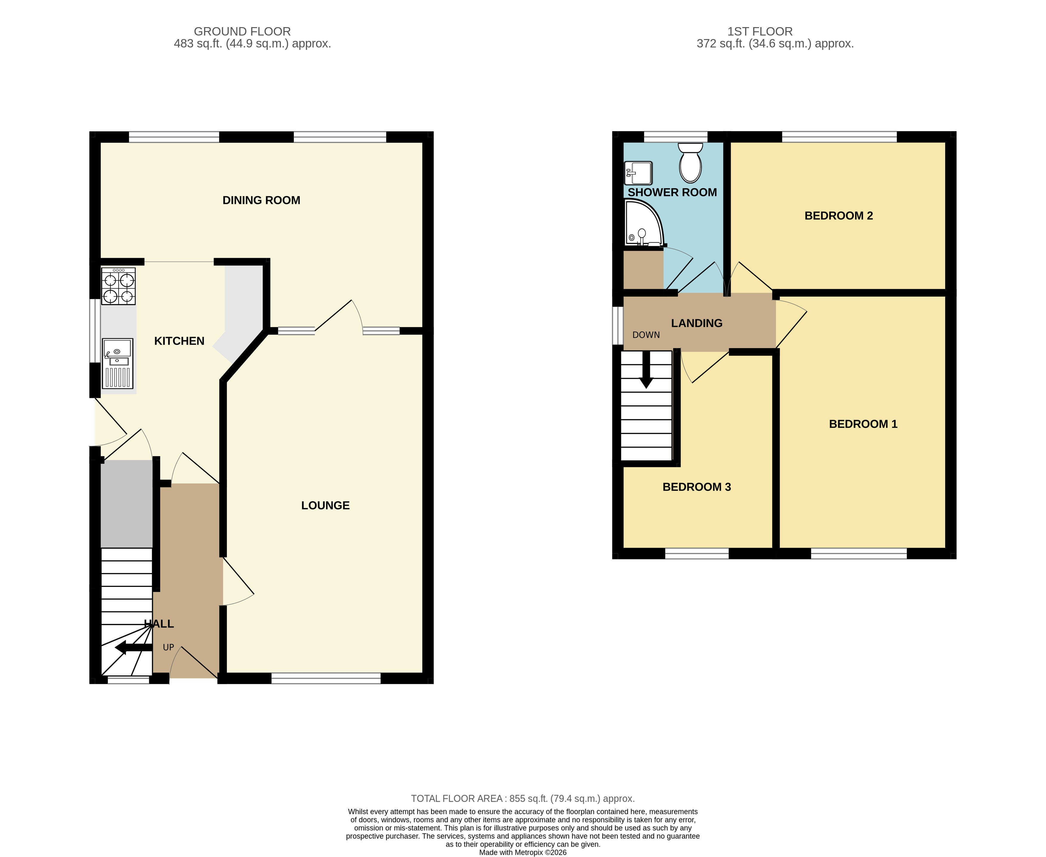 53, Westwick Street, Derbyshire floorplan