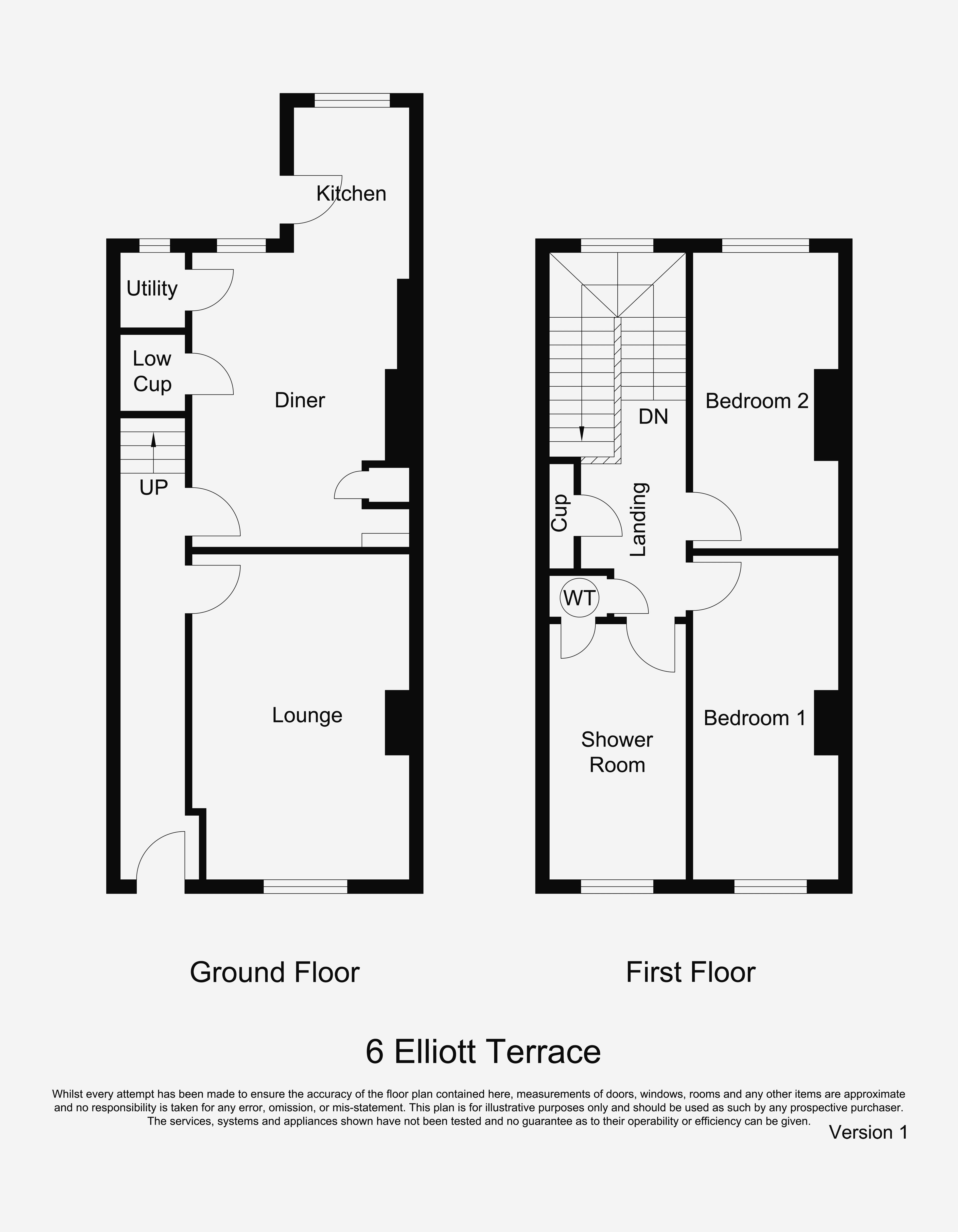 6, Elliott Terrace, Hexham floorplan