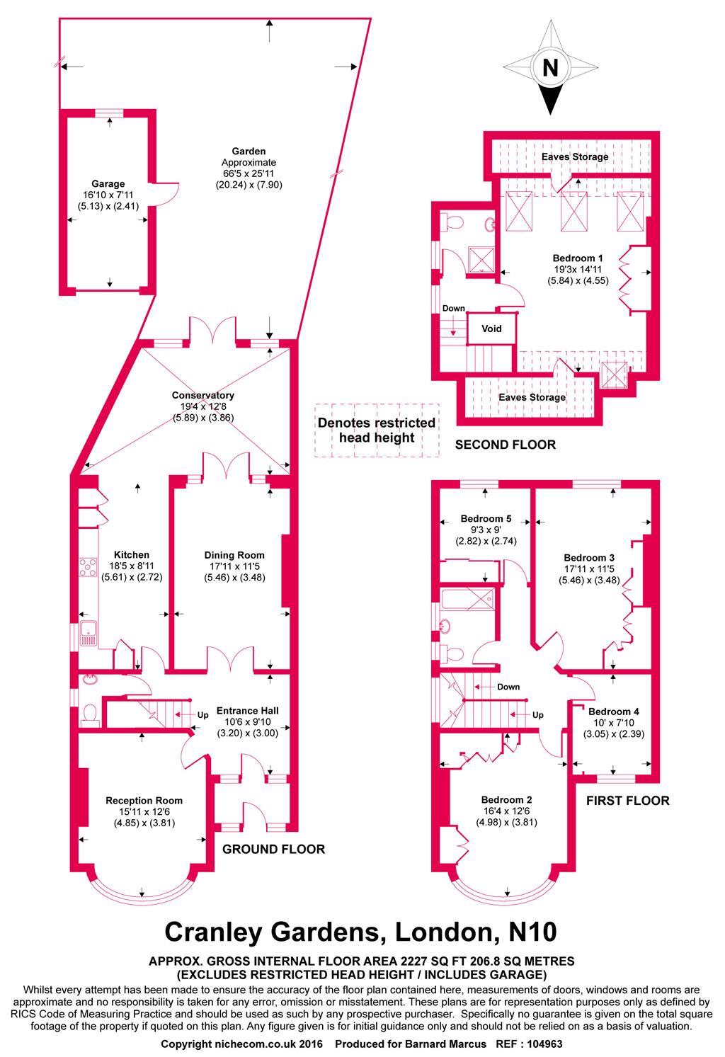 5 Bedrooms Semi-detached house to rent in Leinster Road, London N10