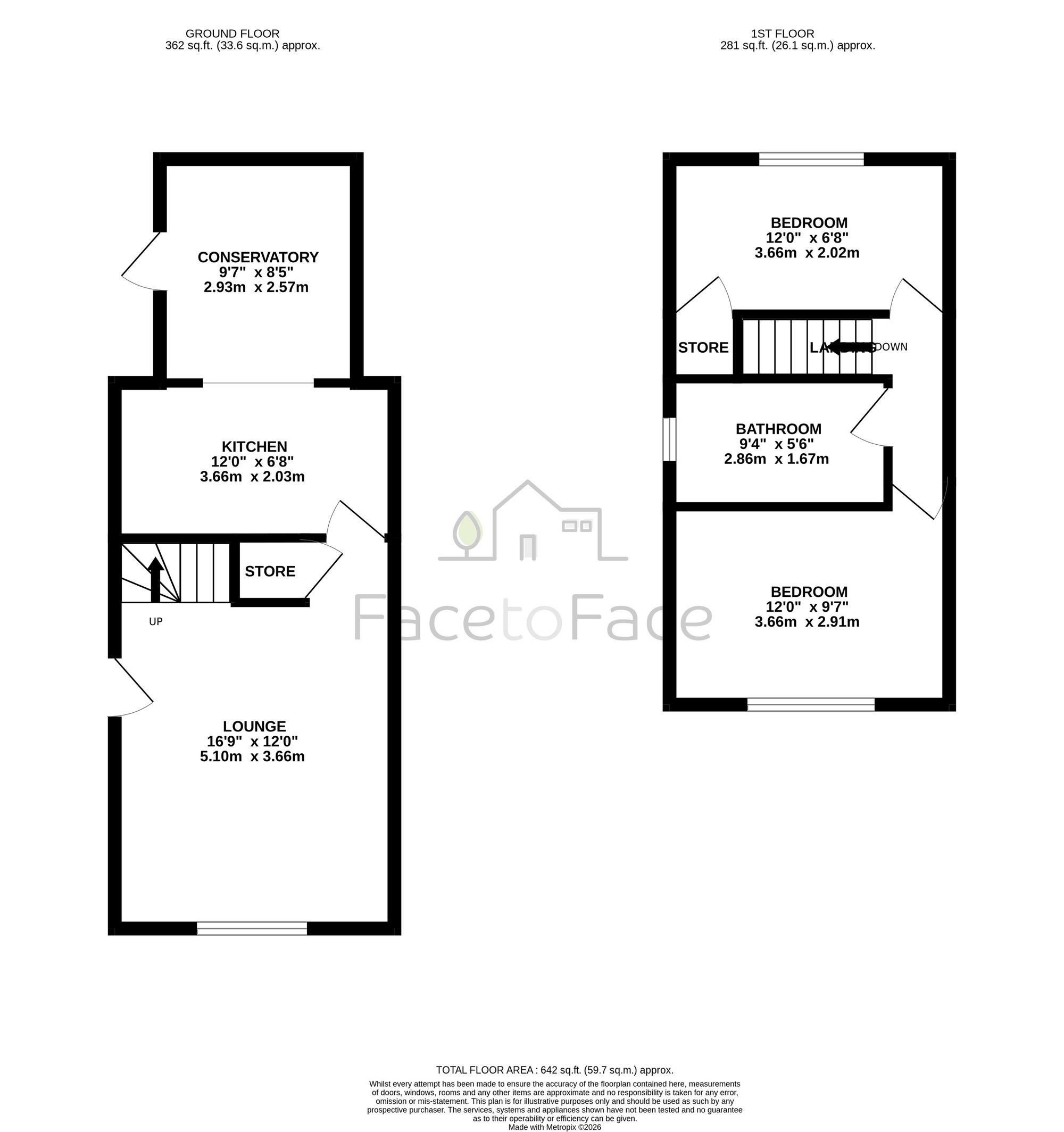 18 Caldicott Close, Todmorden floorplan