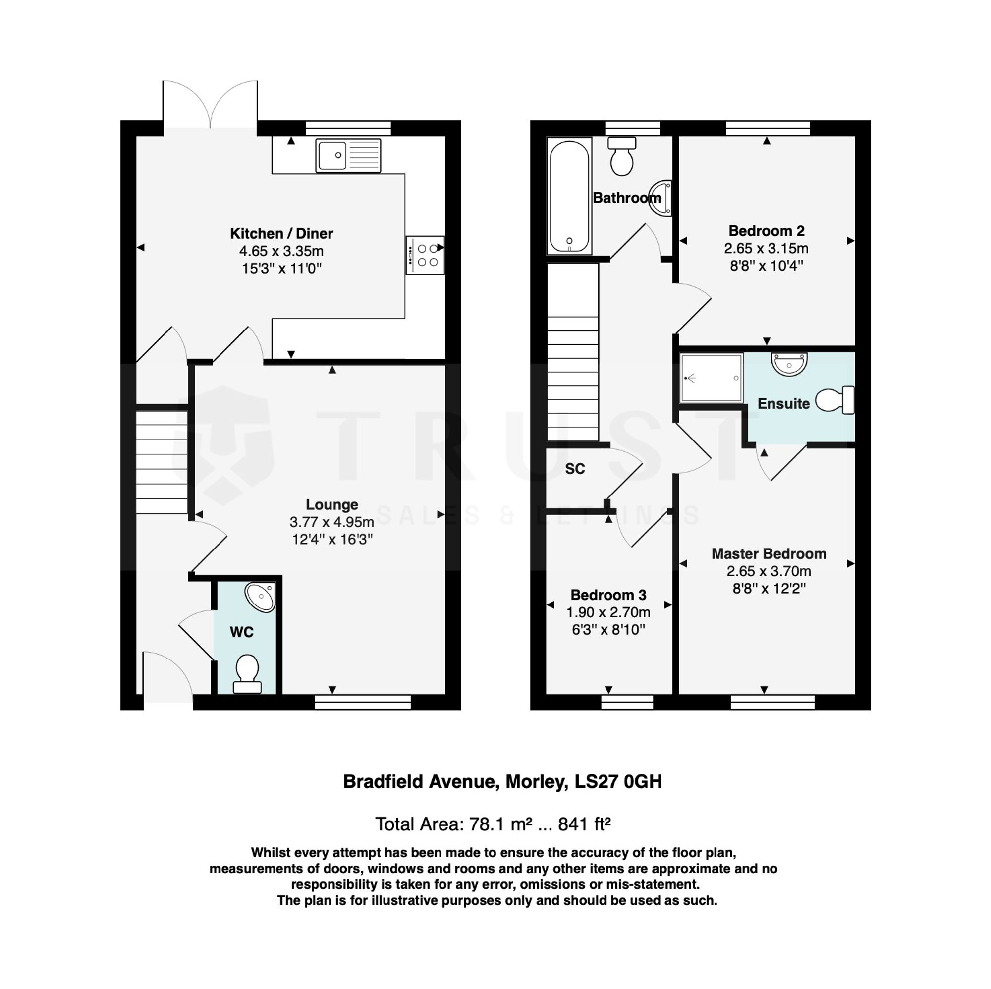 4 Bradfield Avenue, Leeds floorplan