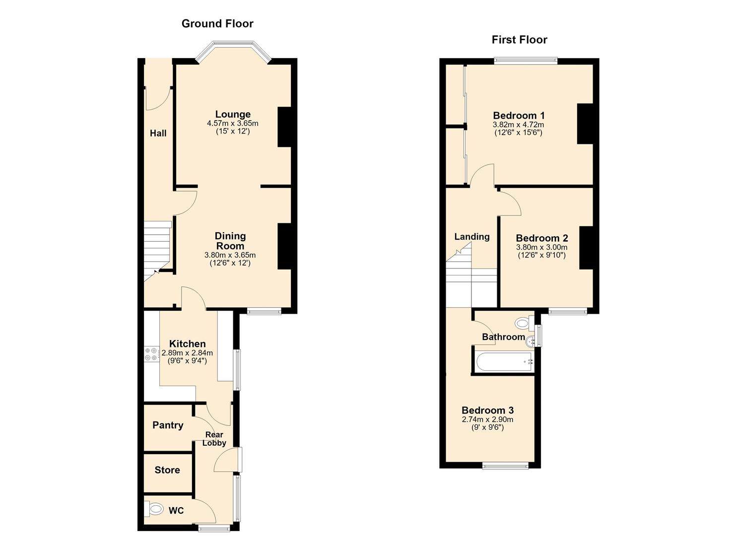 Clifford Avenue, Hull floorplan