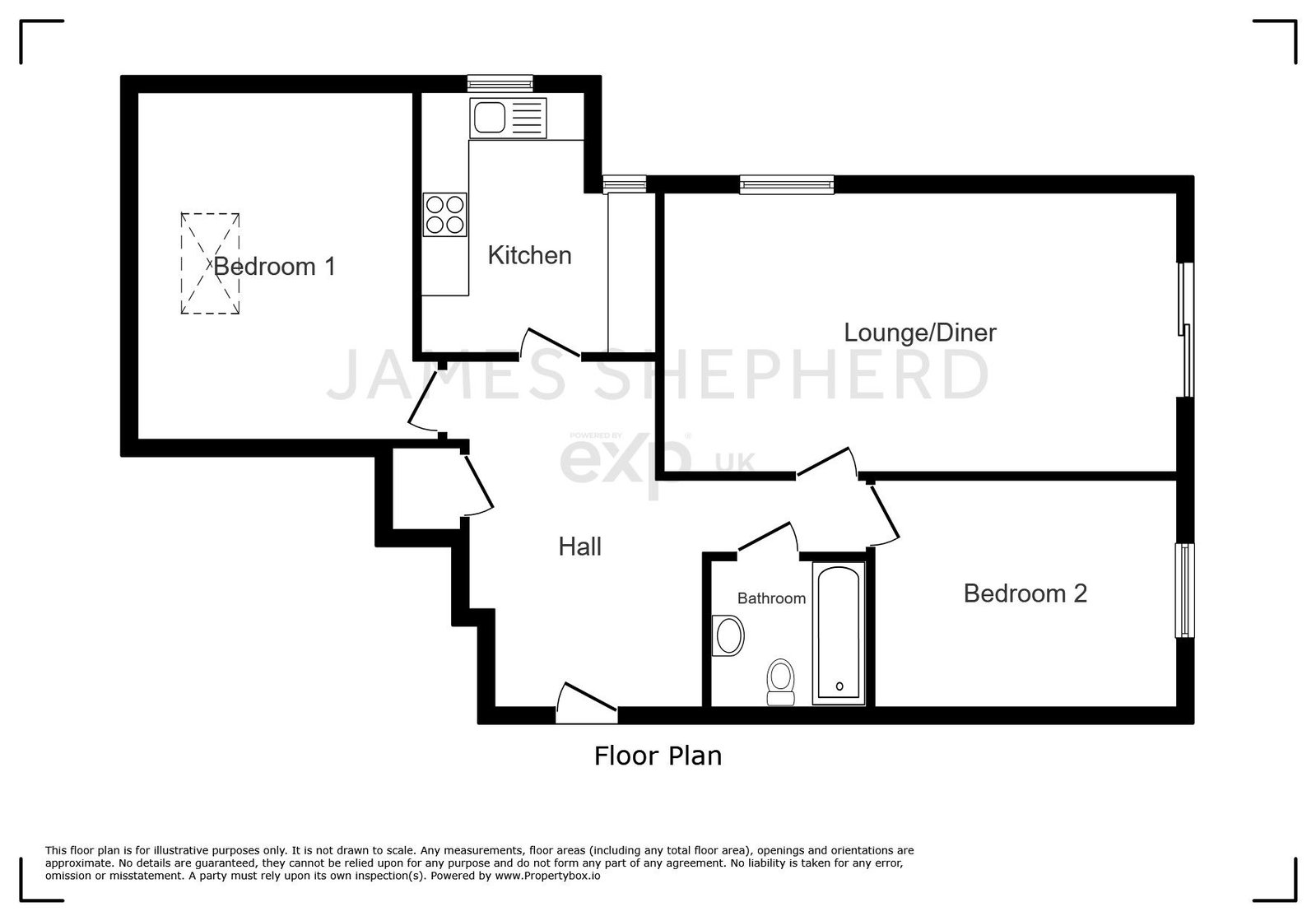 37 Edward Court, Capstone Road, Chatham floorplan