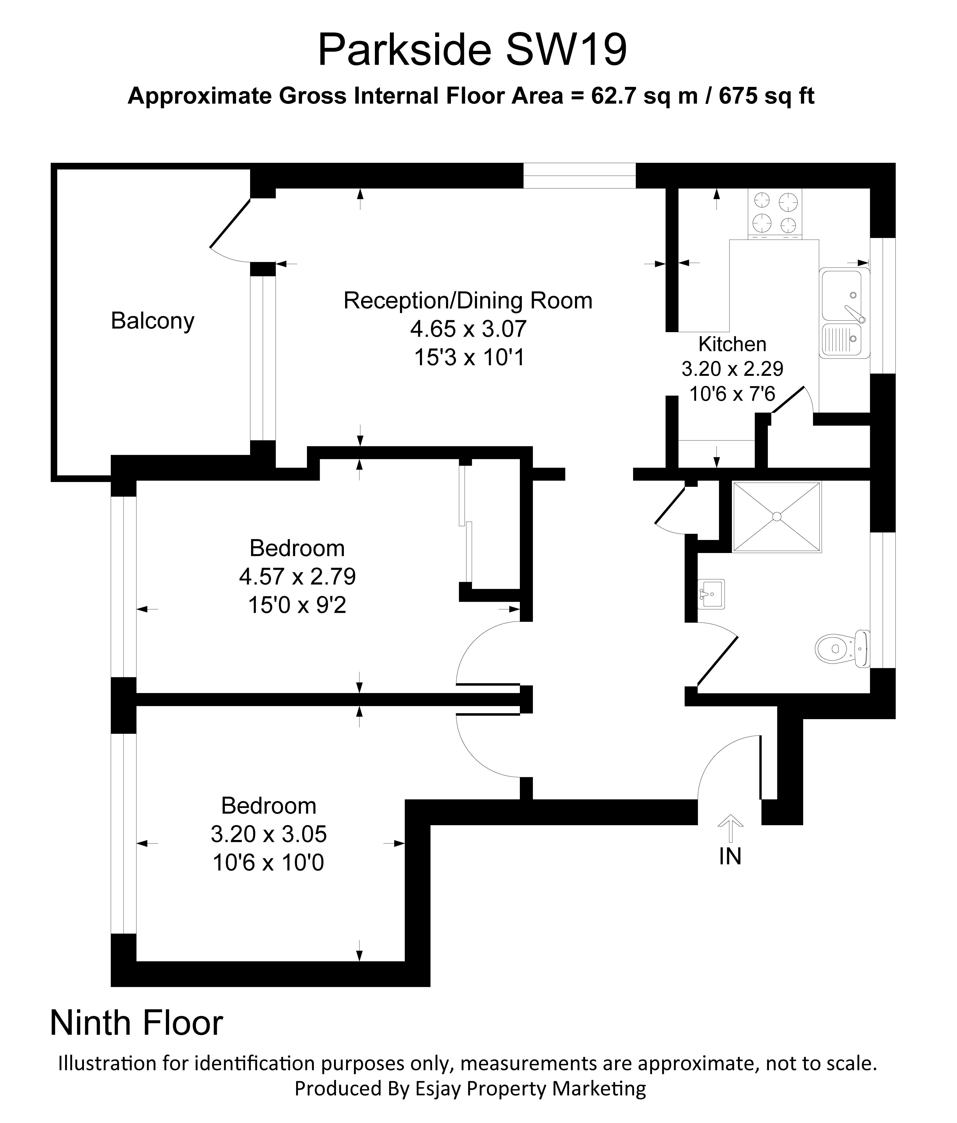 28, Oatlands Court, London floorplan