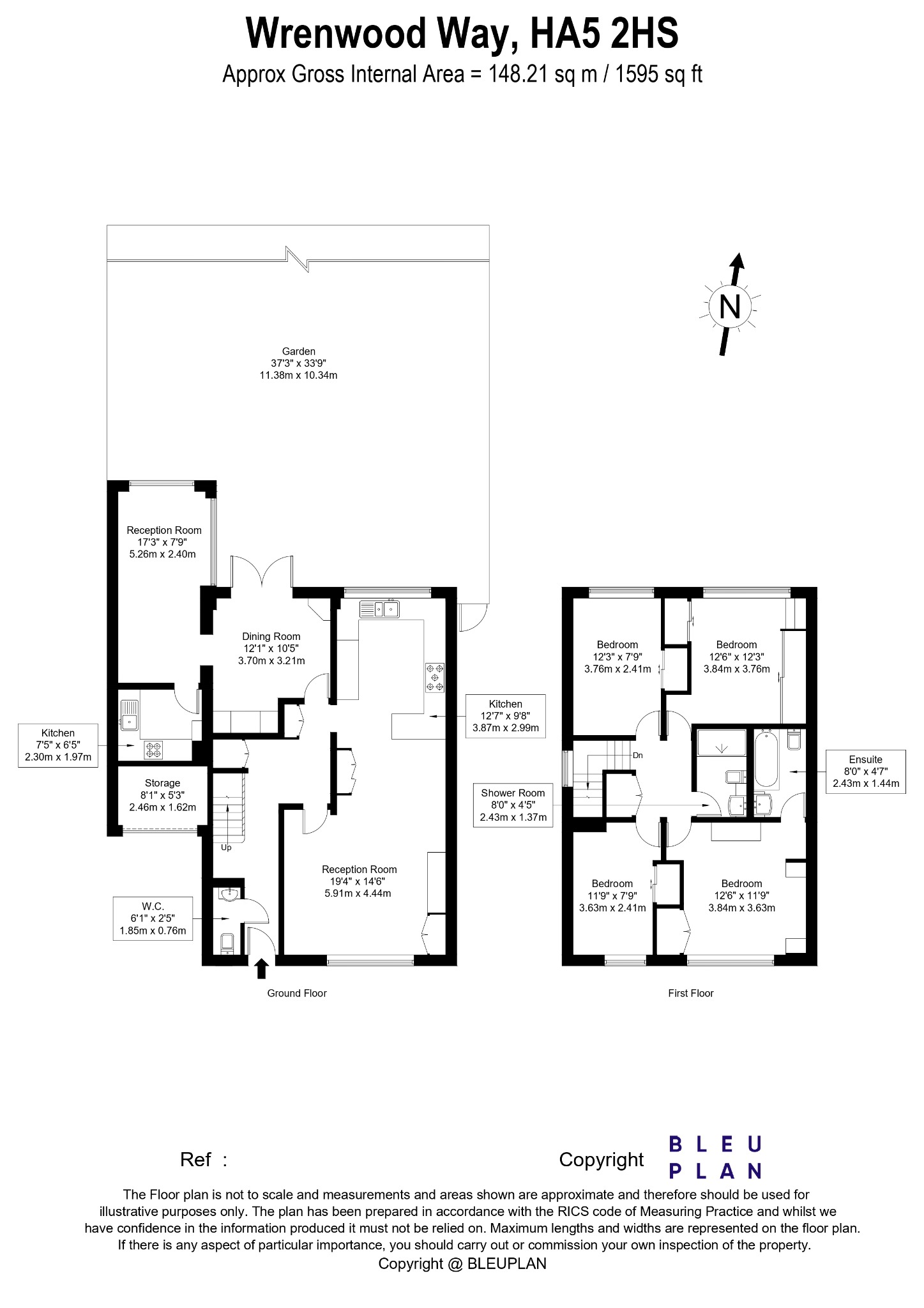 12 Wrenwood Way, Pinner, Greater London floorplan