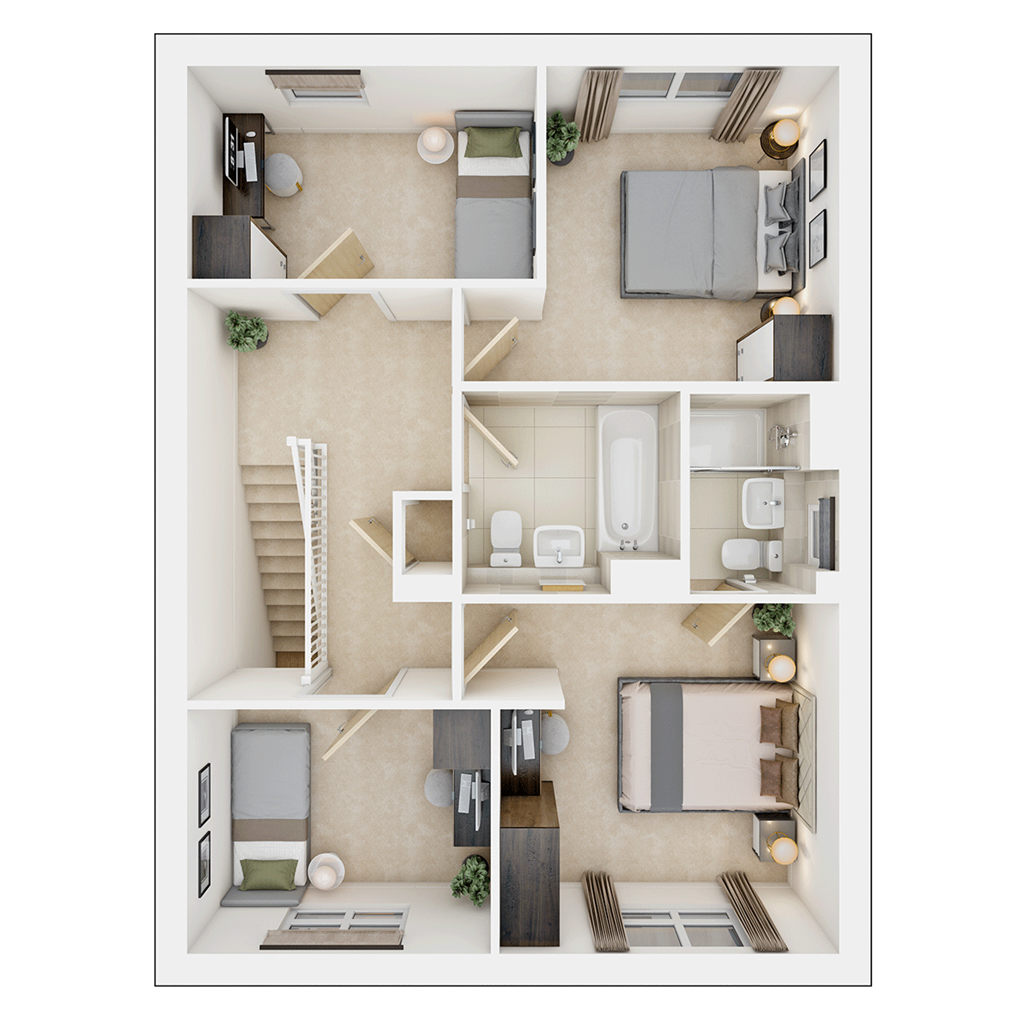 The Bittesford - Plot 2, Charnwood Chase At Swinfen Vale, Charnwood Chase, Sence Valley Road (Off Beveridge Lane), Coalville floorplan