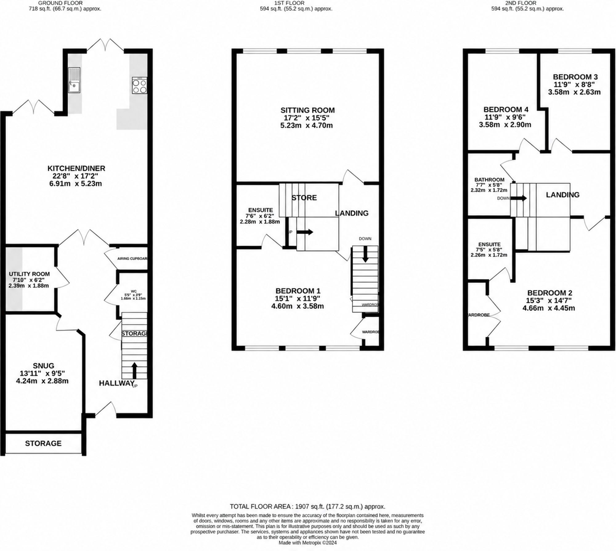 15 Woodmeade Close, Cheltenham floorplan