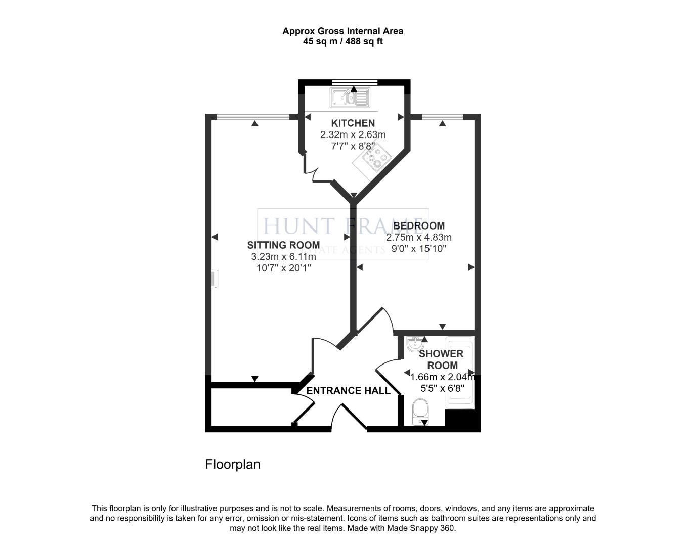 28 Colonel Stevens Court, Granville Road, E/bourne floorplan