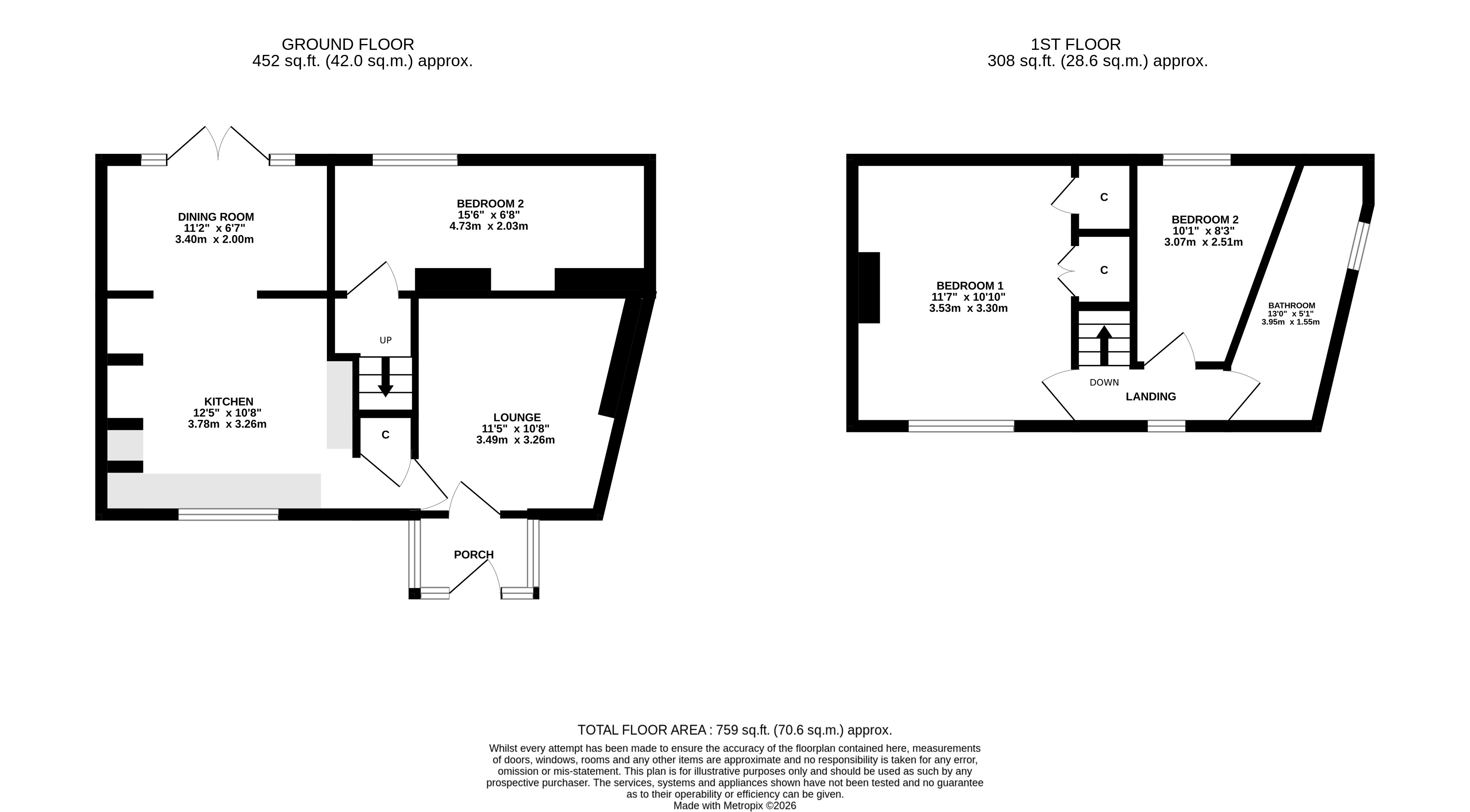 The Cottage,, Smalewell Gardens, West Yorkshire floorplan