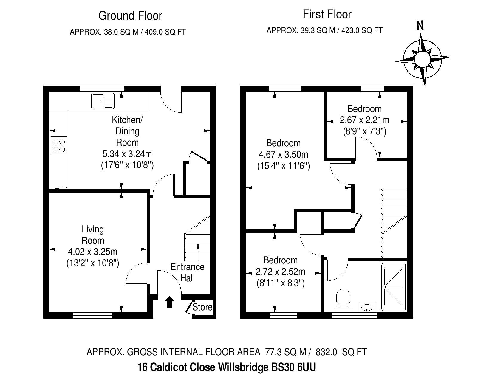 3 Bedrooms  for sale in Caldicot Close, Willsbridge, Bristol BS30