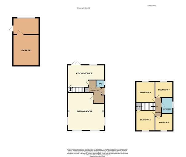 61, Elmdale Drive, Lowestoft floorplan