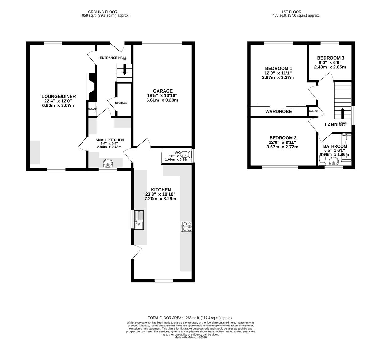 30, Little Morton Road, Chesterfield floorplan