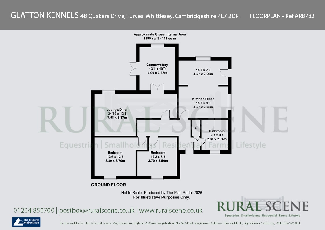 GLATTON KENNELS, 48 Quakers Drove, Whittlesey floorplan