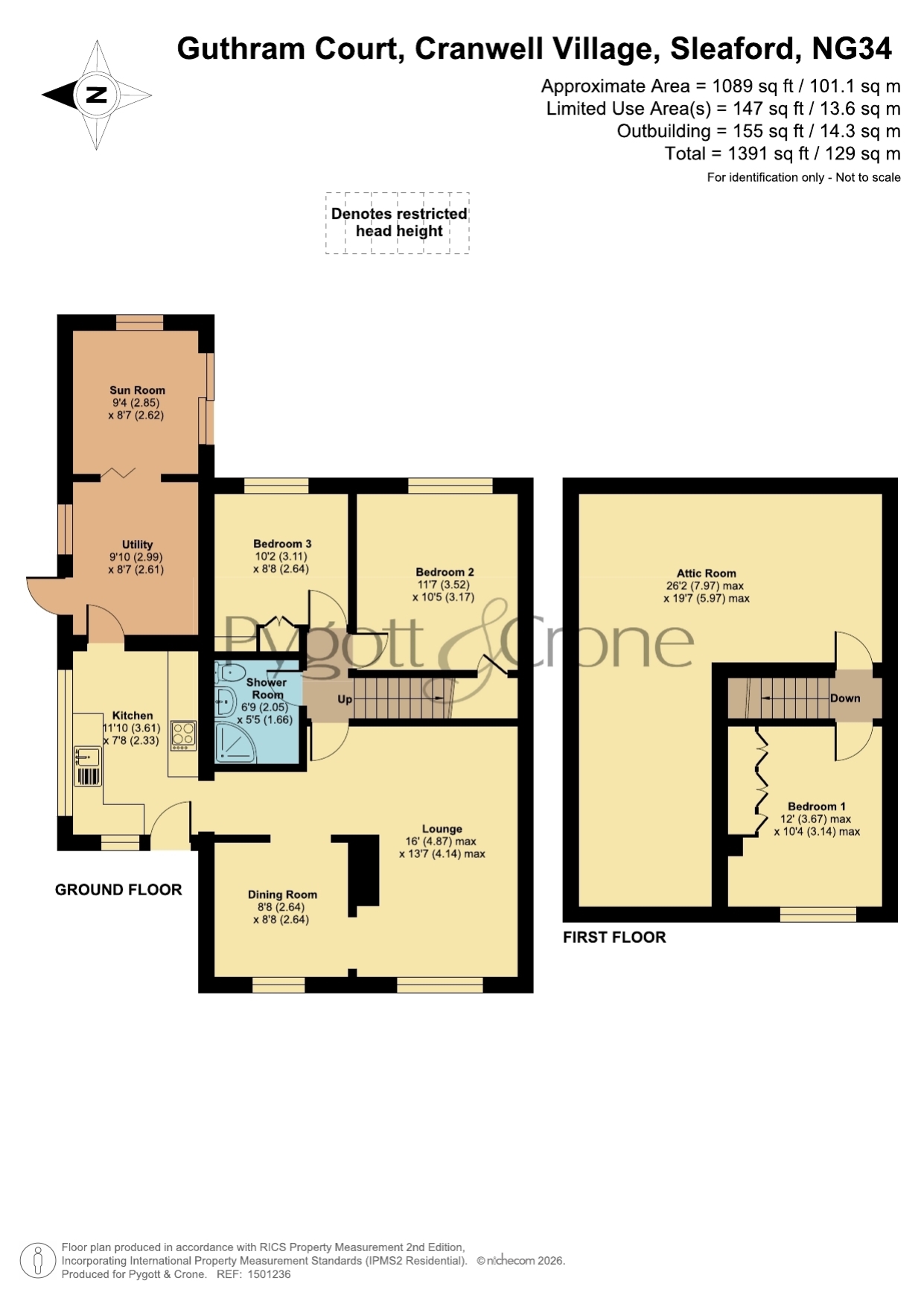 1, Guthram Court Cranwell Village, Sleaford floorplan