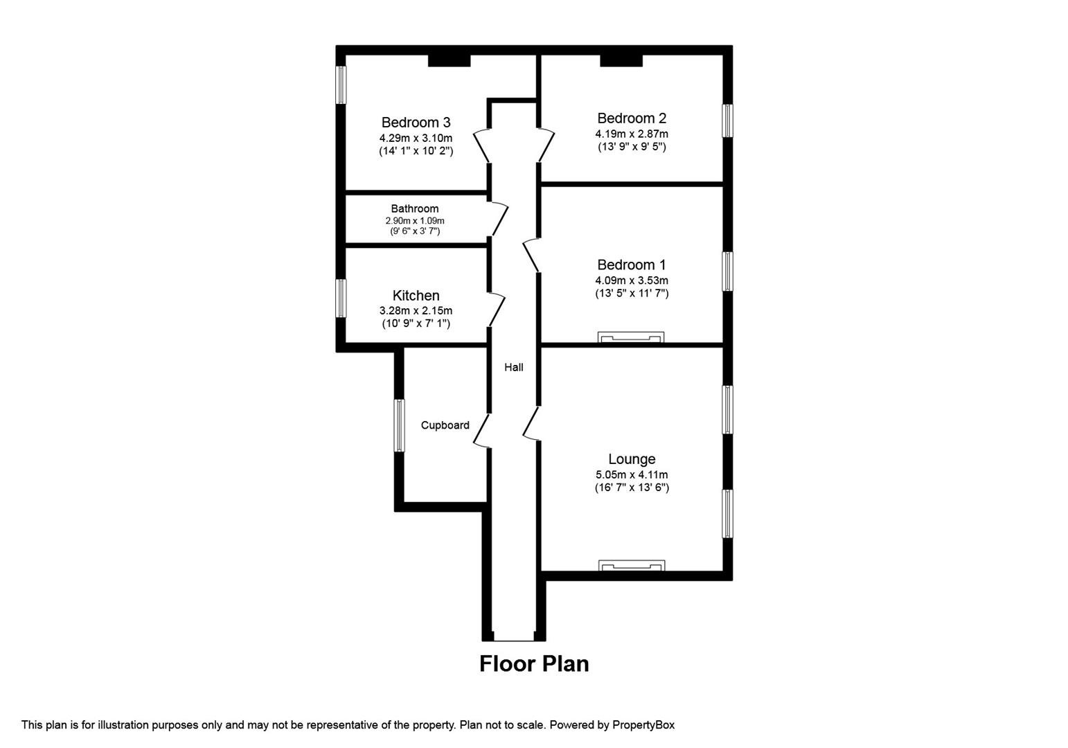 Flat 3, 113, High Street, Herne Bay floorplan