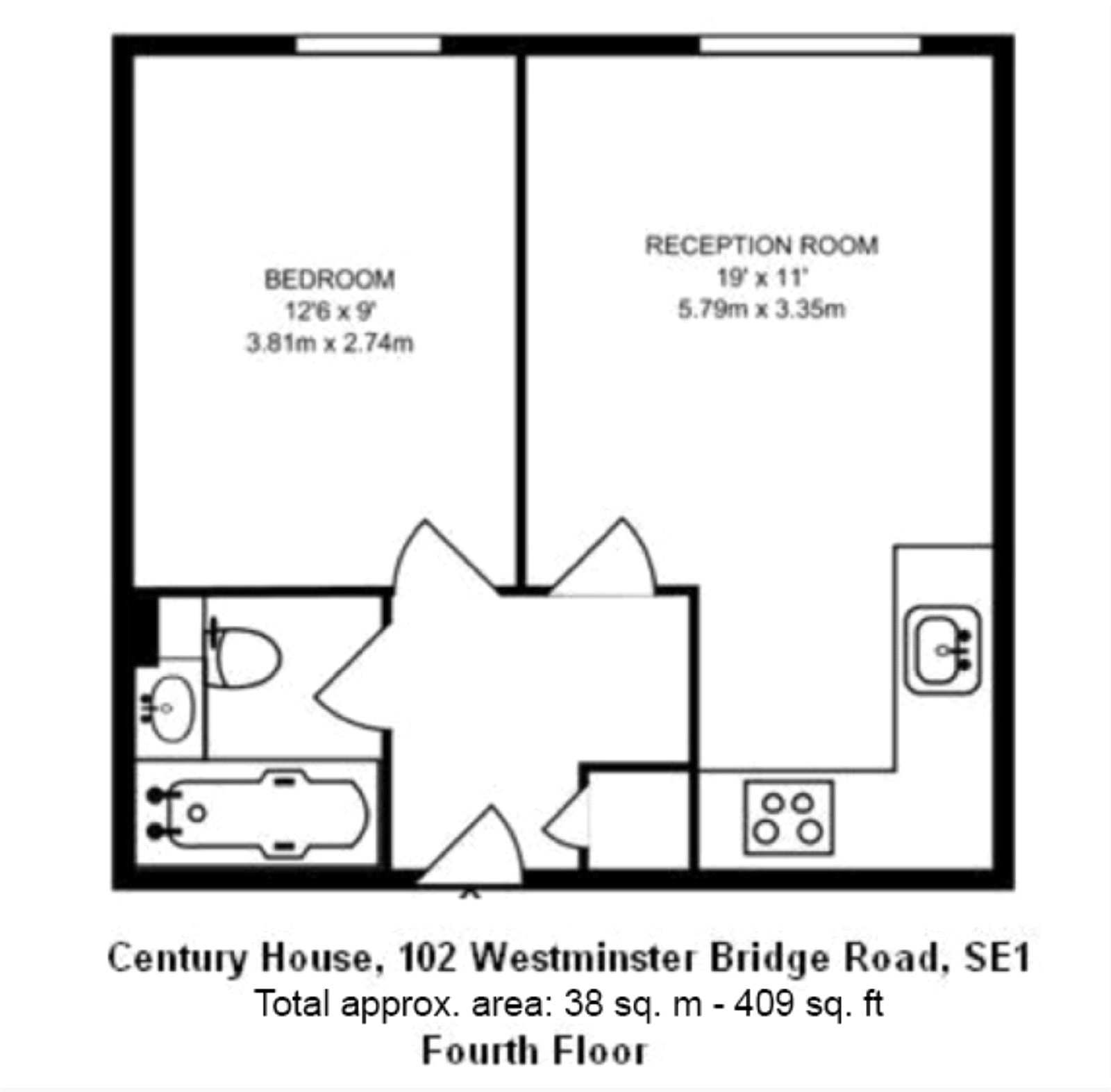 1 Bedrooms Flat to rent in Century House, 102 Westminster Bridge Road, Waterloo, London SE1