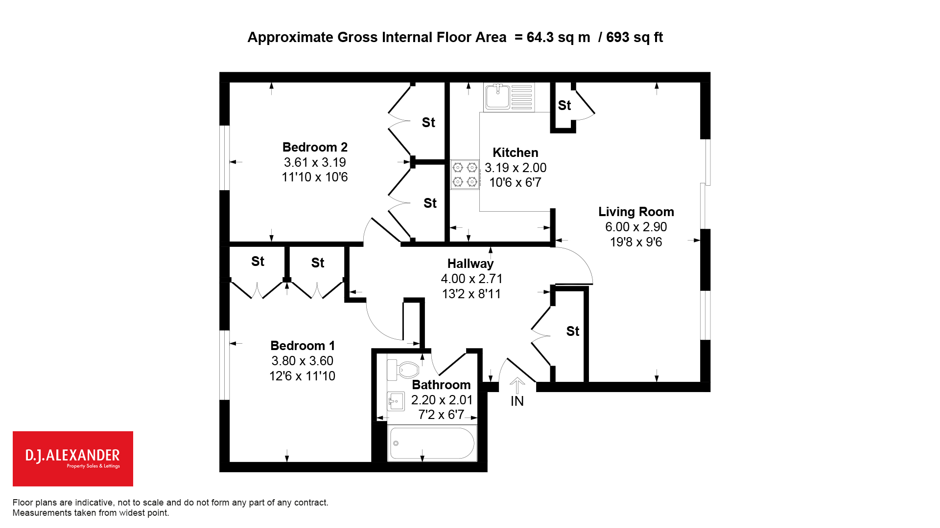 Flat 0/1, 35, Maida Street, Glasgow City floorplan