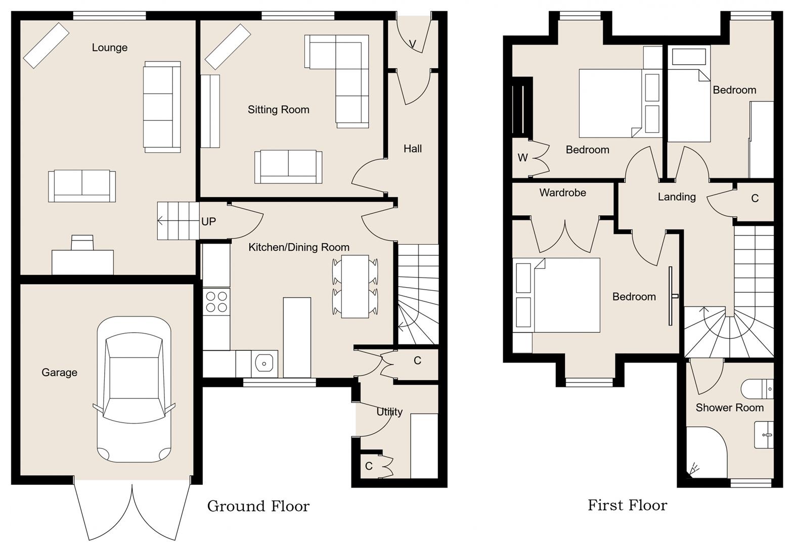 Heatherlie, Morrison Place, Hawick floorplan
