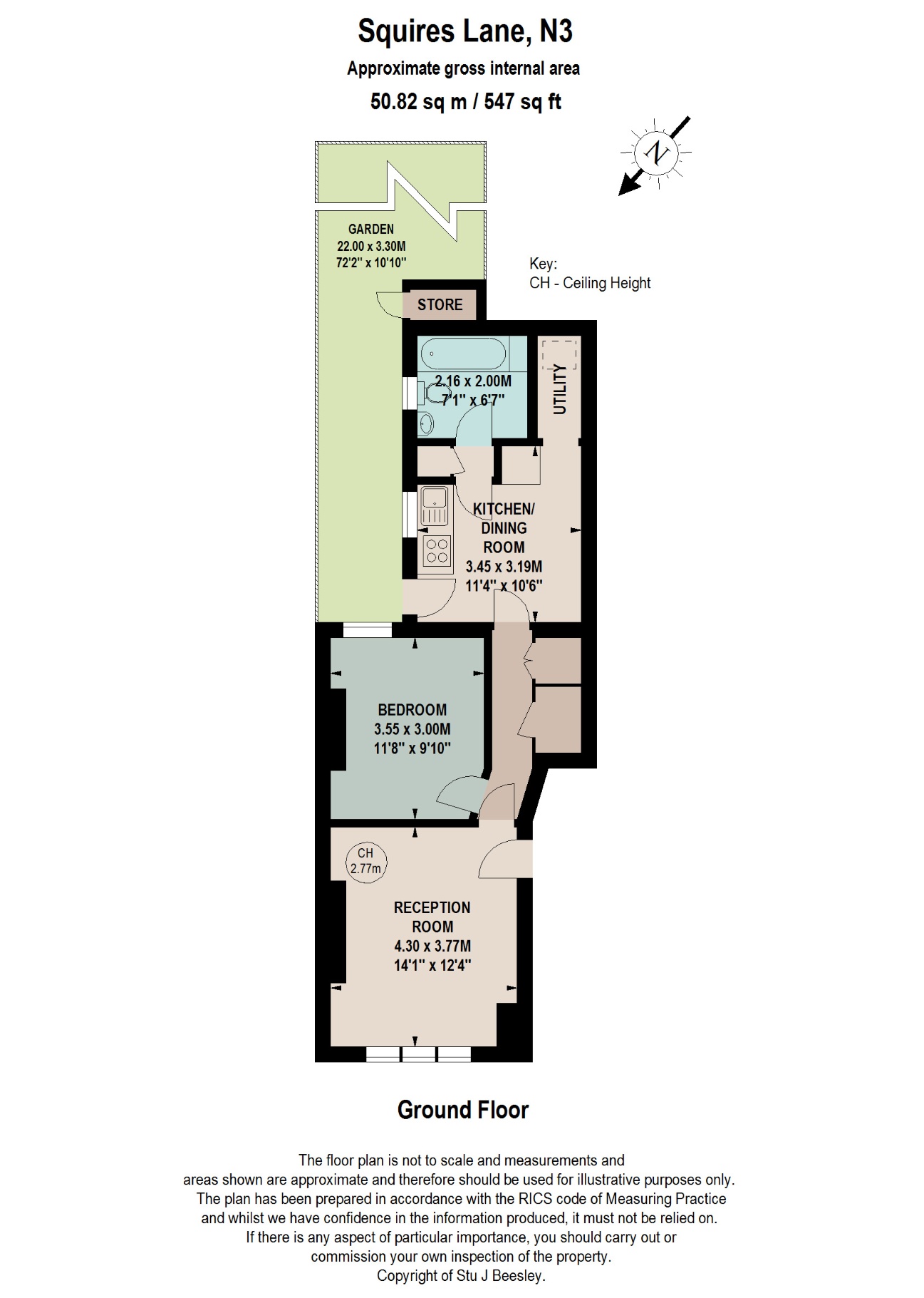 279a, Squires Lane, London floorplan