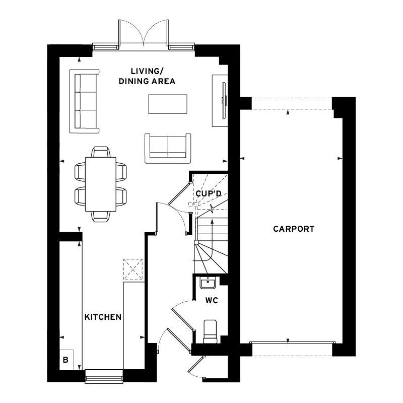 525, North Square, Harlow floorplan