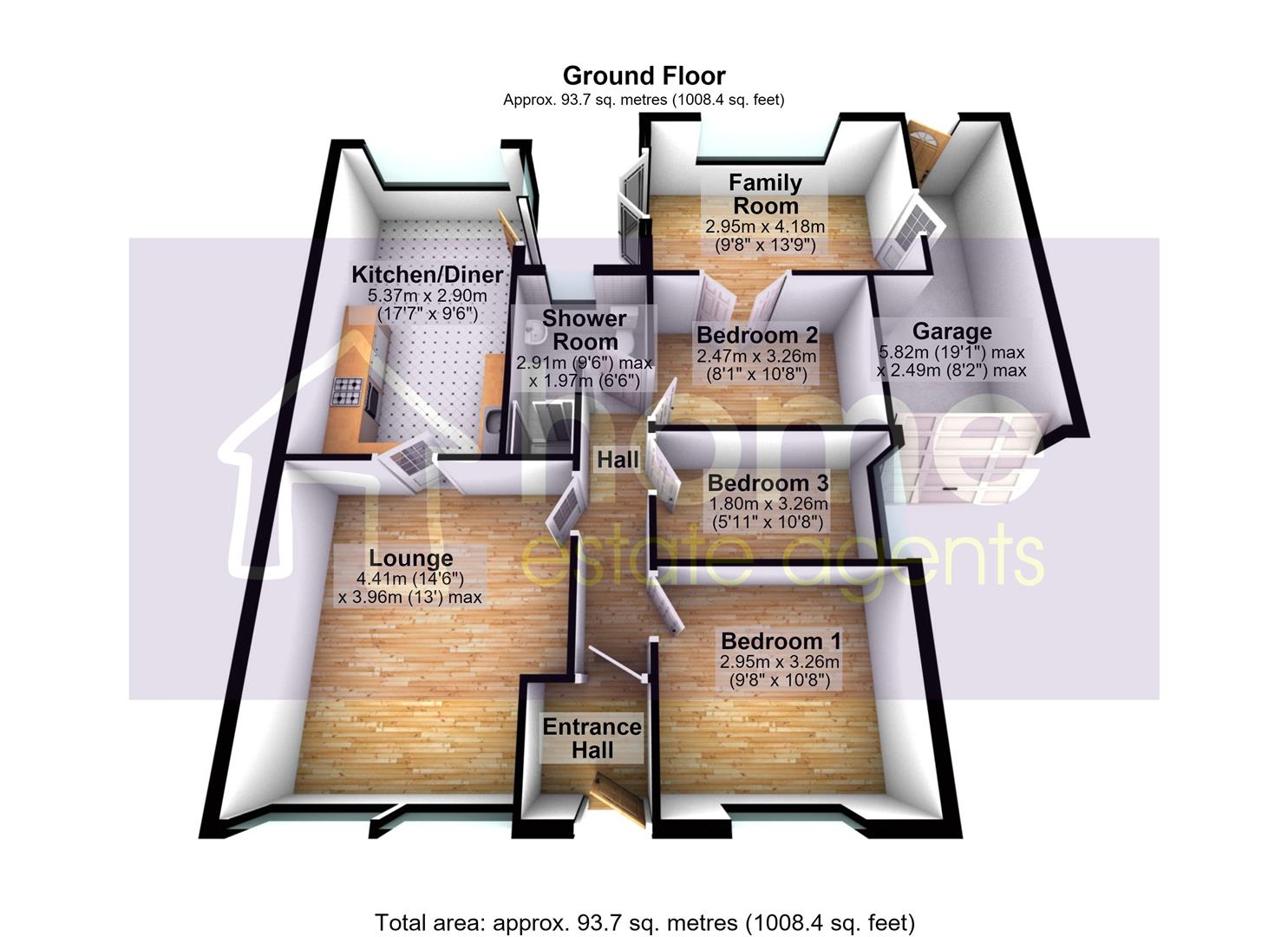 5, Hunt Avenue, Ashton-Under-Lyne floorplan
