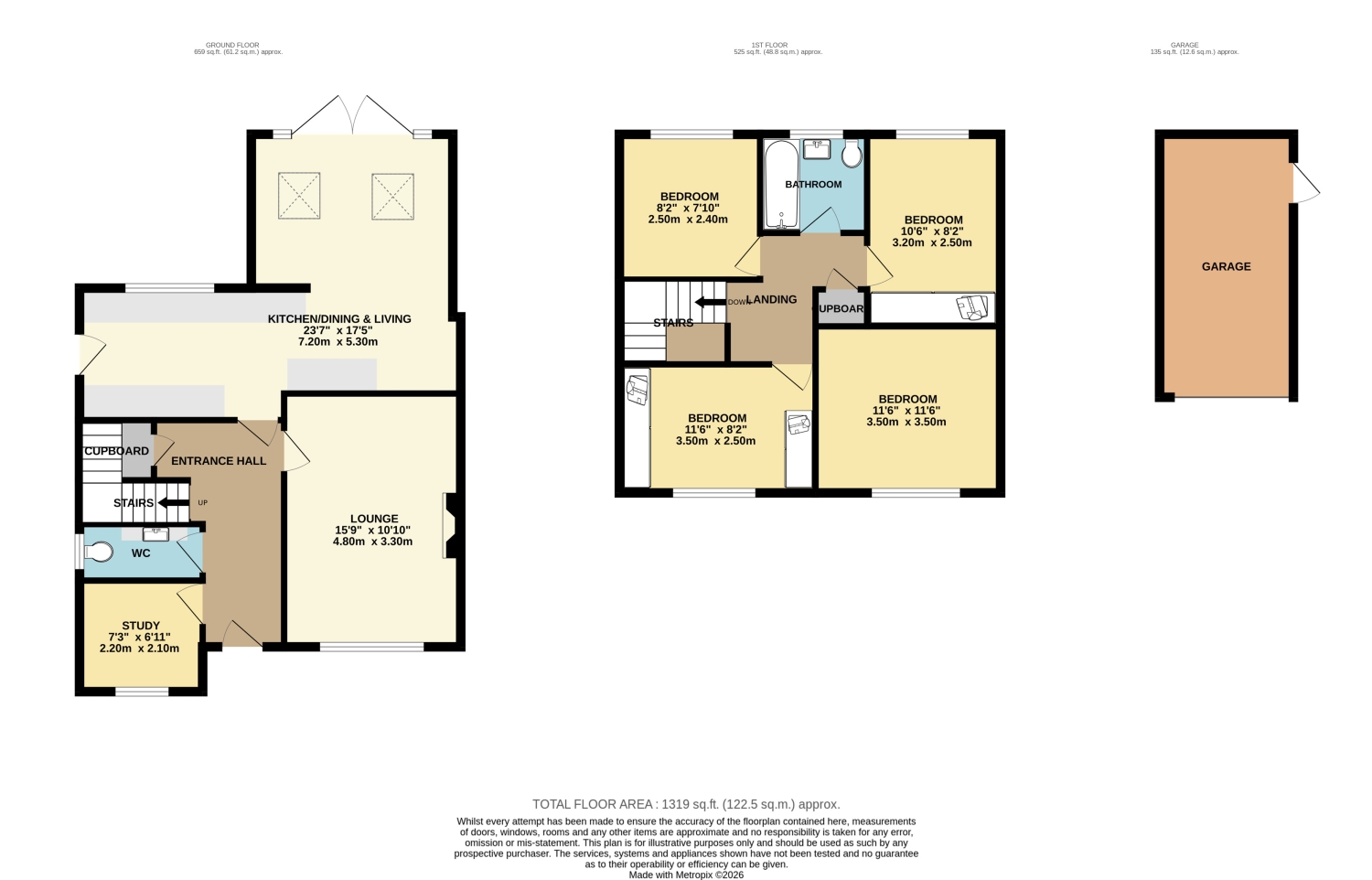 4, Beeston Close, Dronfield floorplan